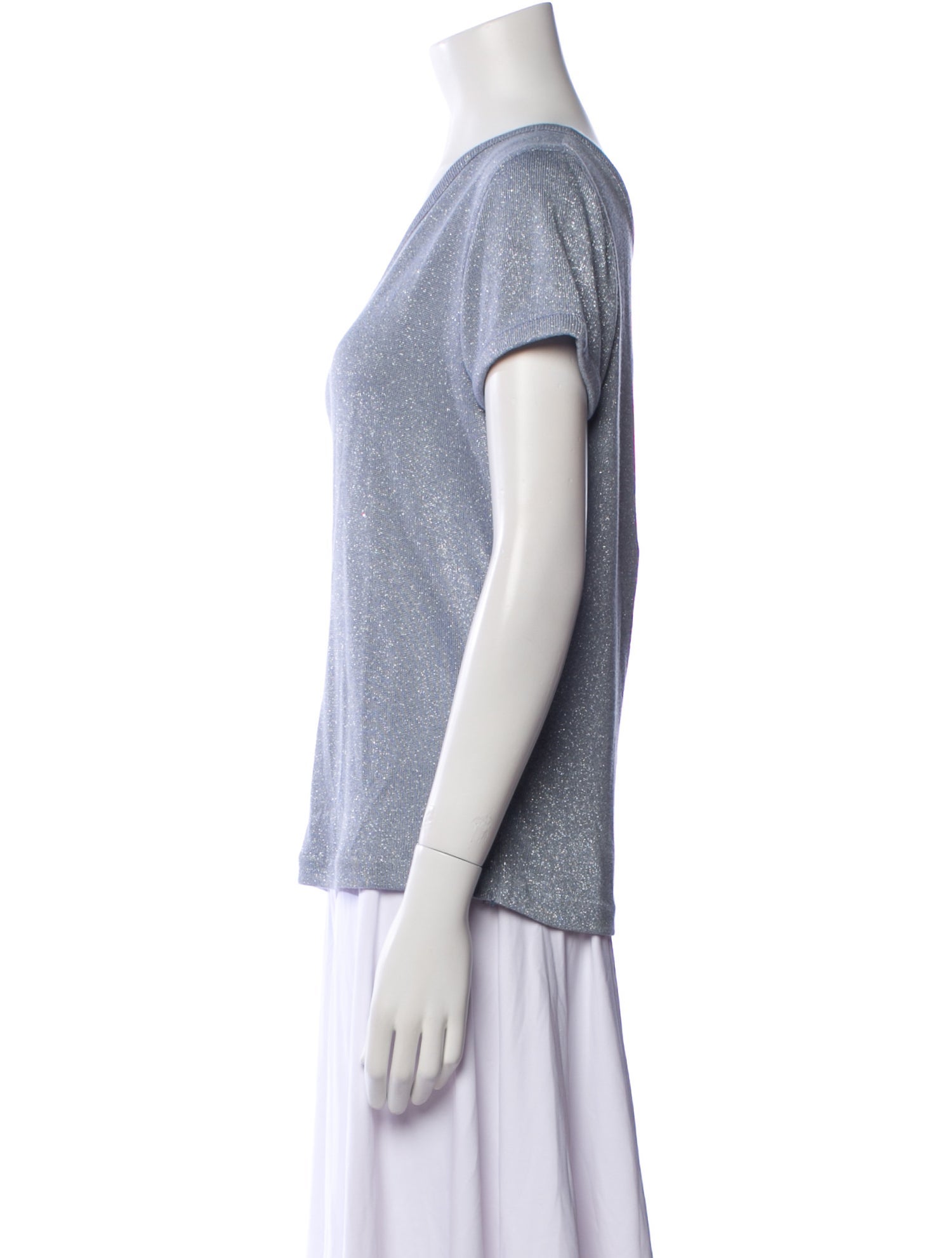 Michelle Farmer One-Shoulder Short Sleeve Top