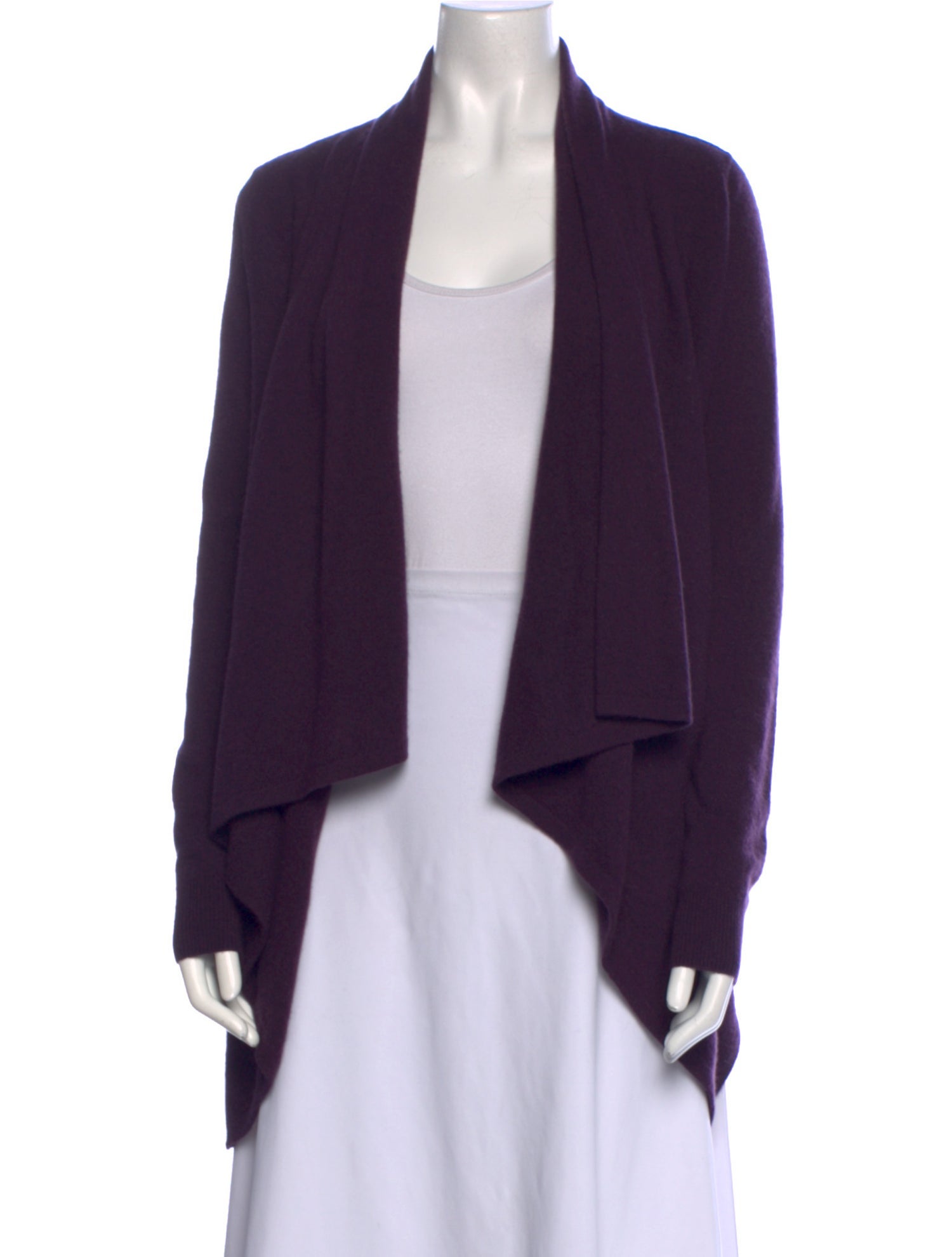 Michelle Farmer Cashmere Open Front Sweater