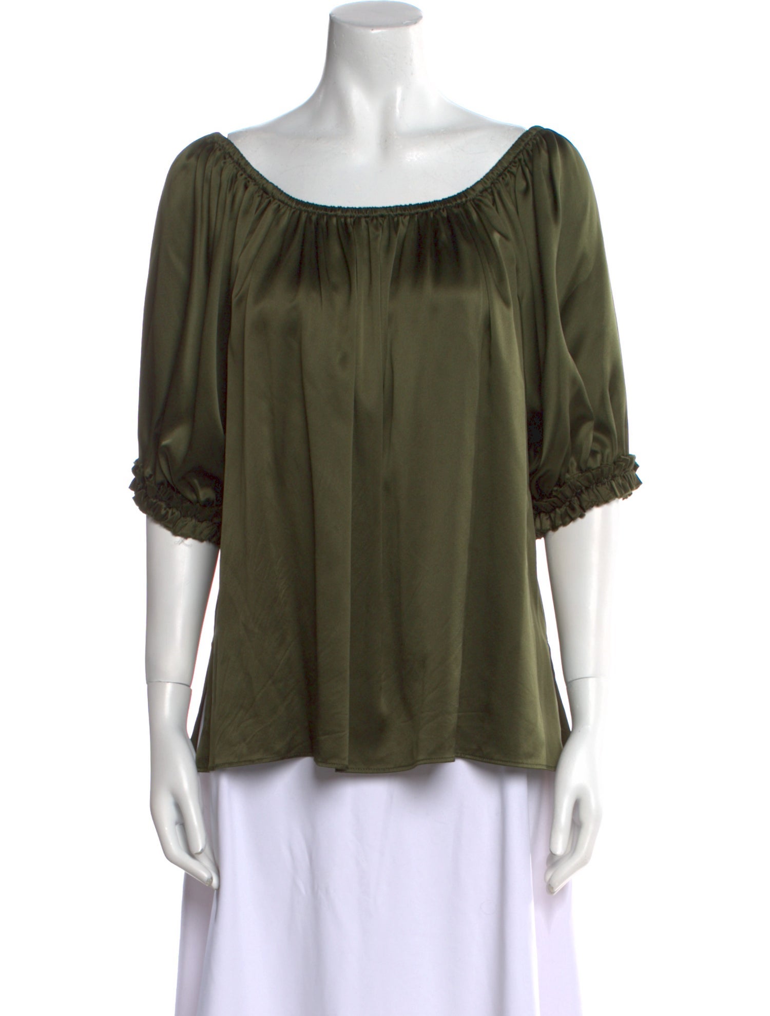 Michelle Farmer Silk Scoop Neck Sweater