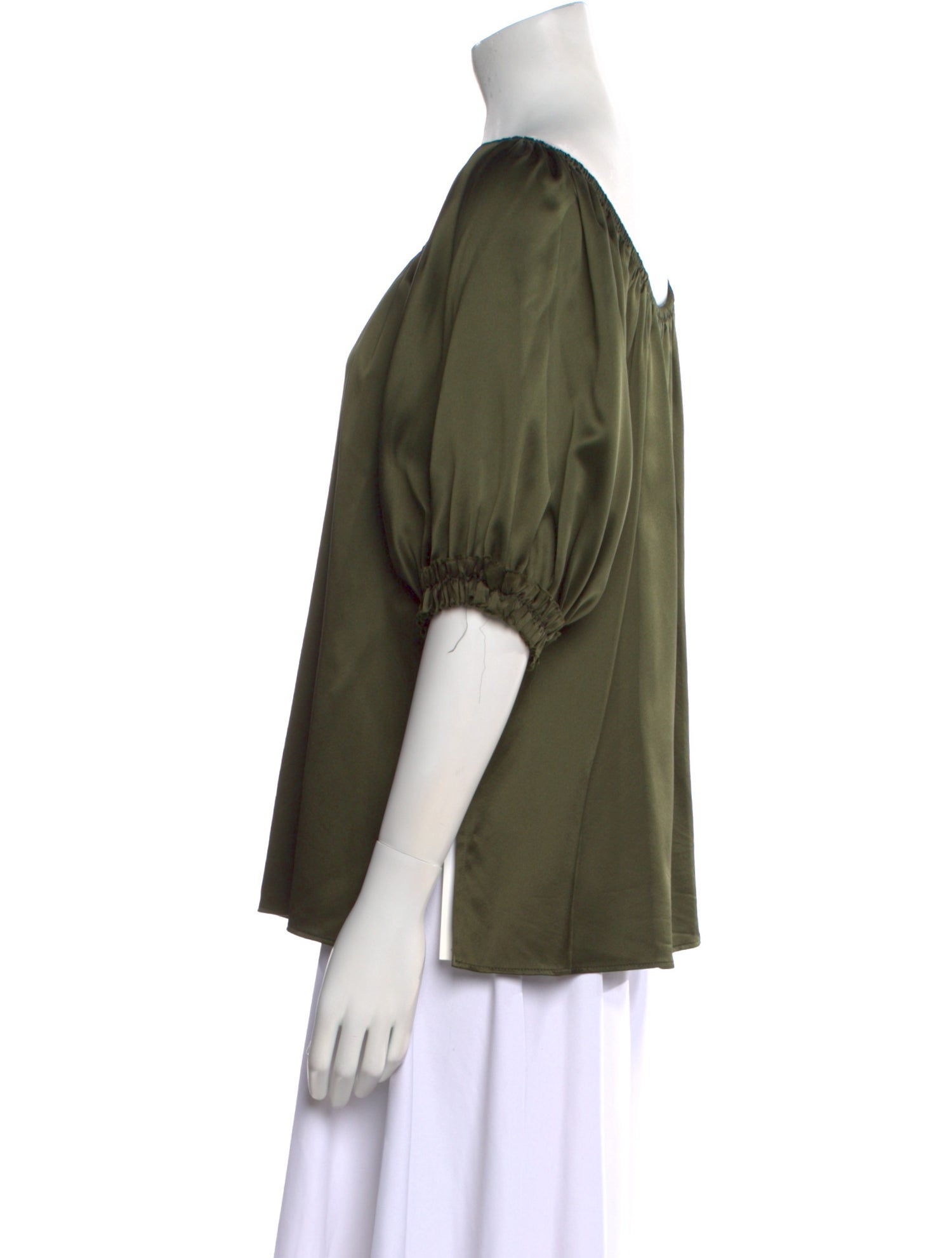 Michelle Farmer Silk Scoop Neck Sweater