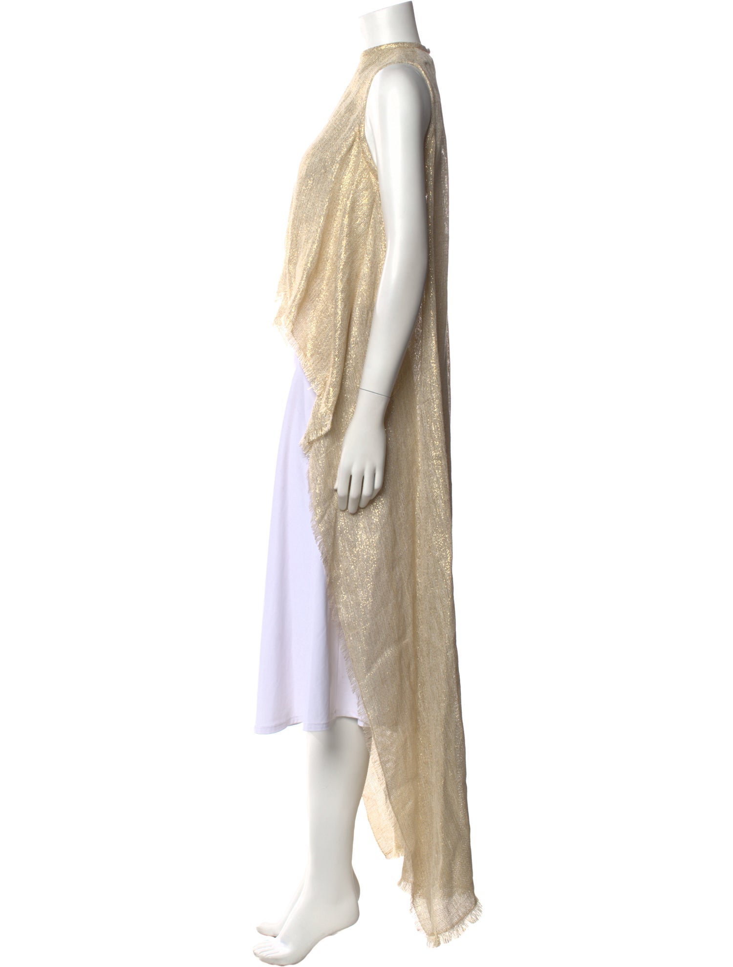 Michelle Farmer Mock Neck Sleeveless Crop Top