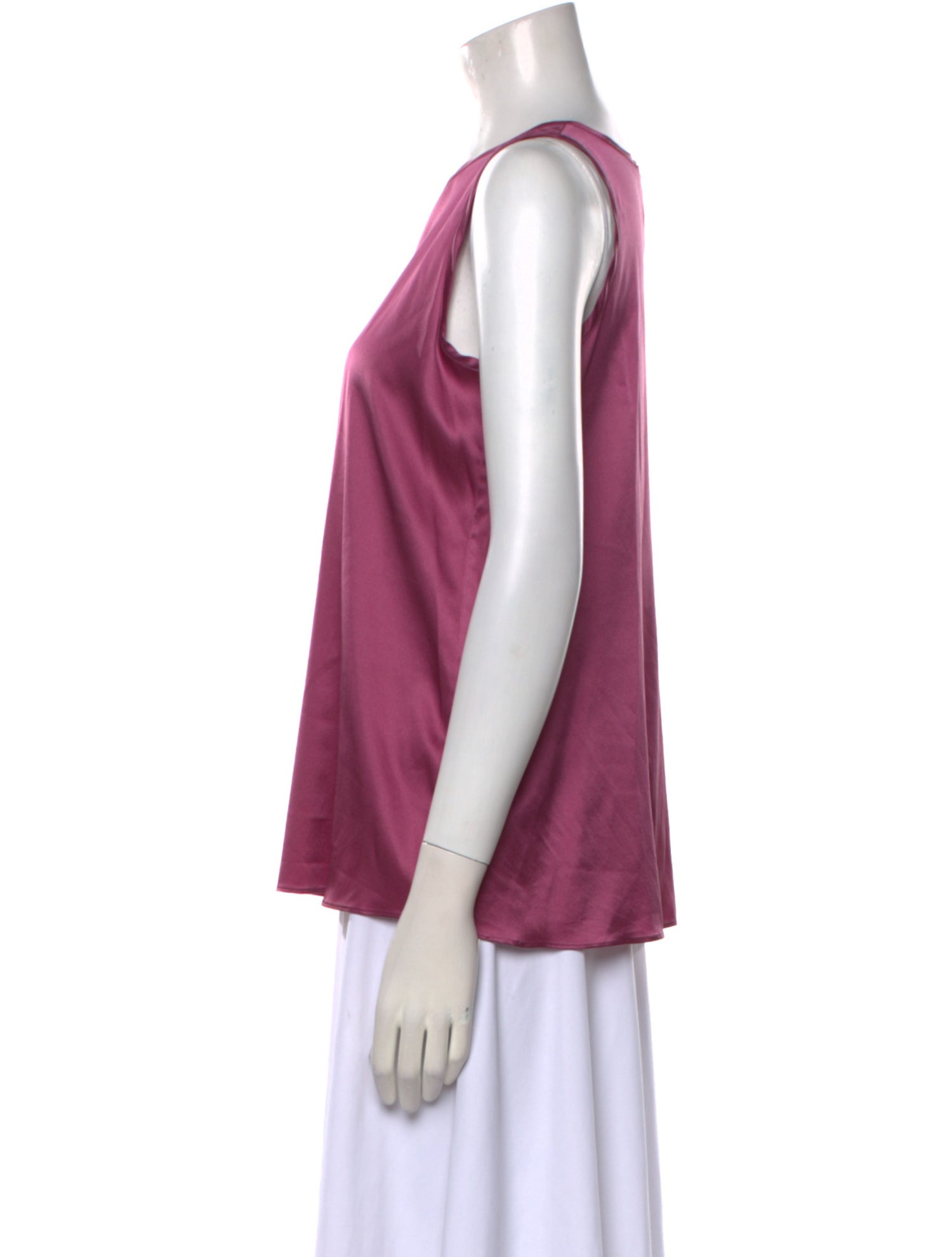 Michelle Farmer Silk Crew Neck Blouse