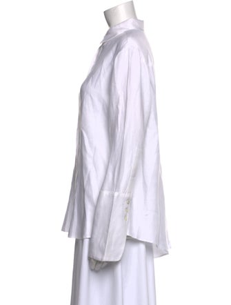 Michelle Farmer Long Sleeve Button-Up Top