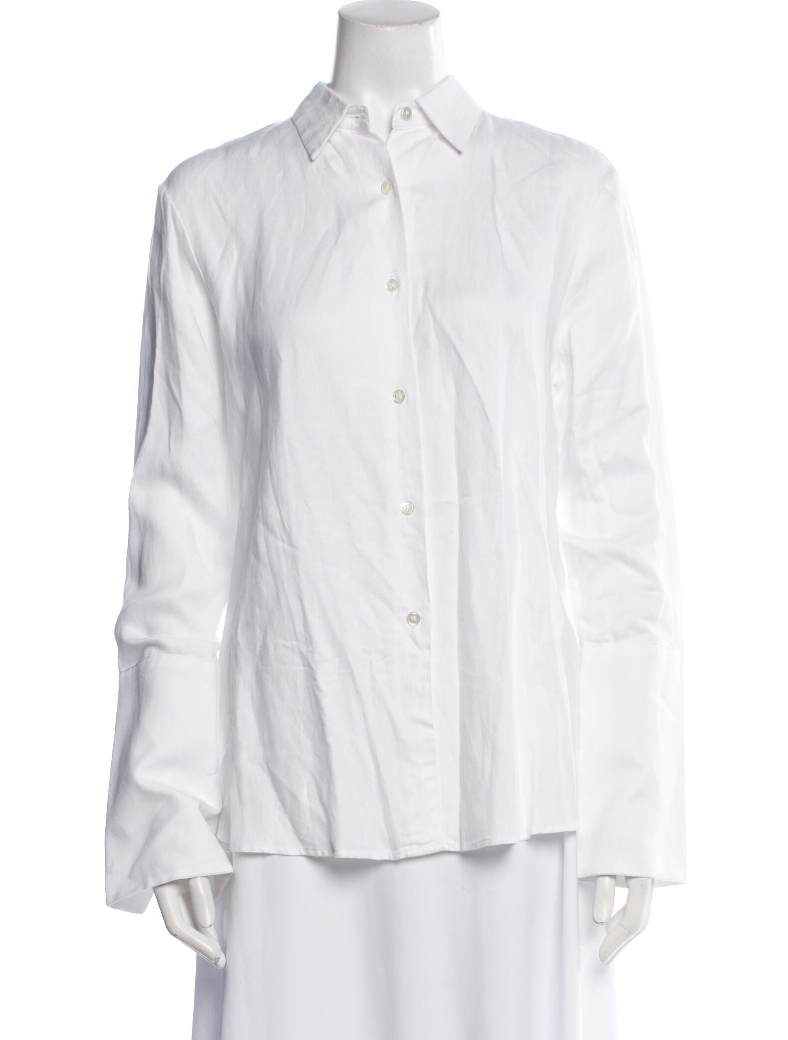 Michelle Farmer Long Sleeve Button-Up Top