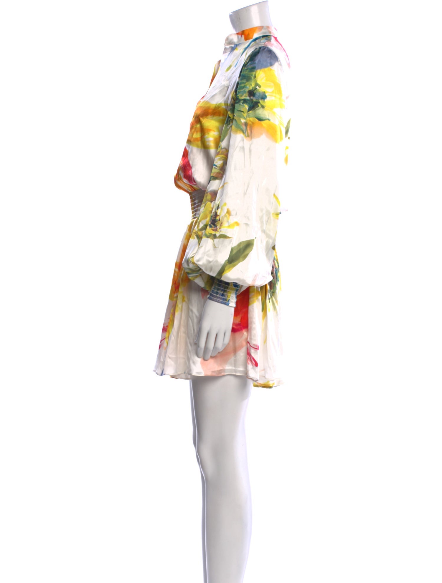 Michelle Farmer Printed Knee-Length Dress