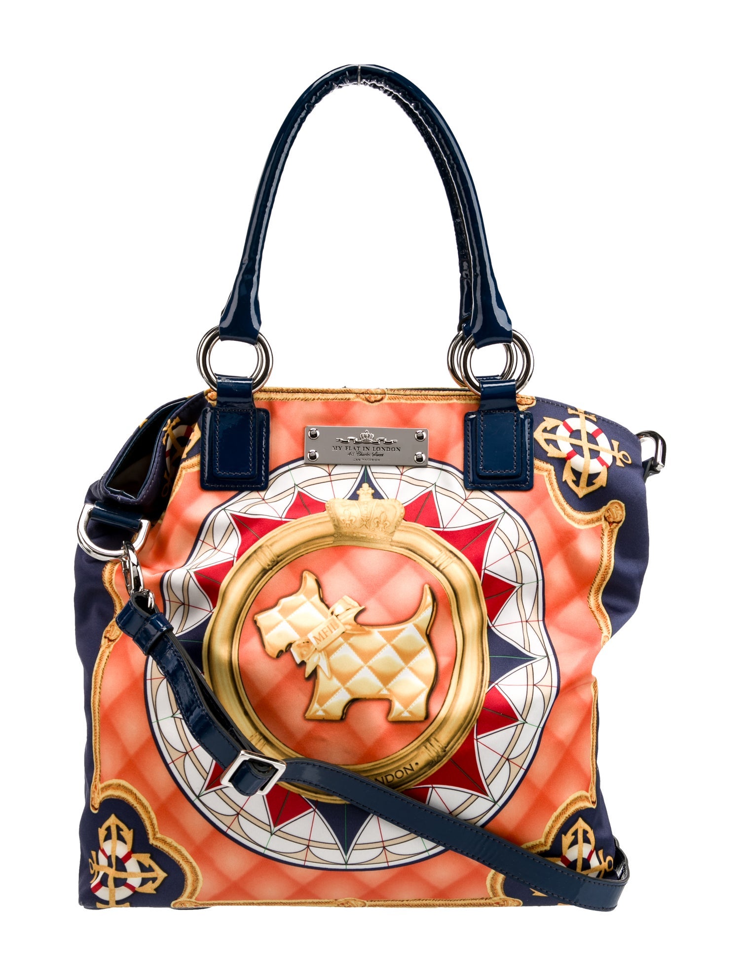 My Flat In London Satin Shoulder Bag