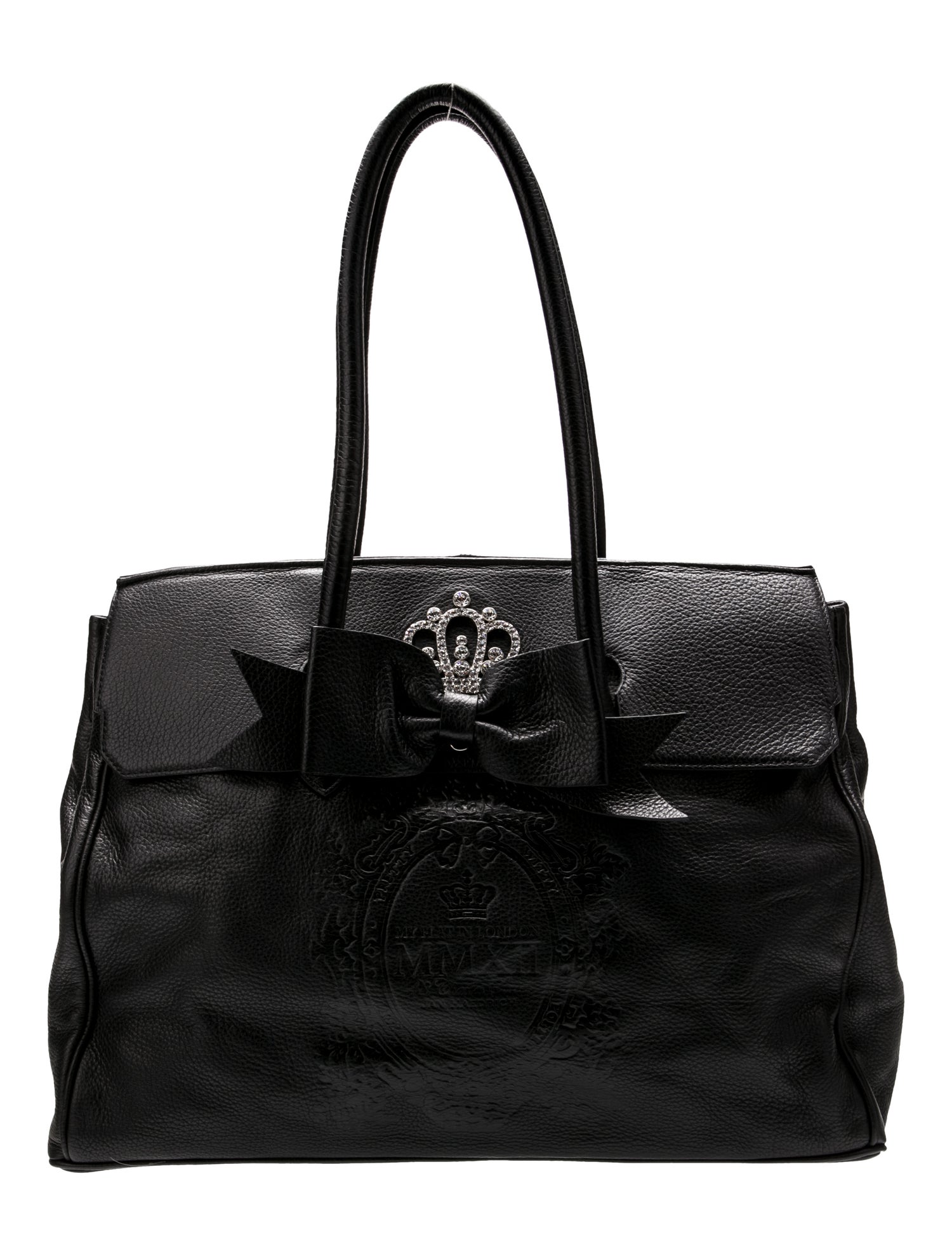 My Flat In London Leather Top Handle Bag