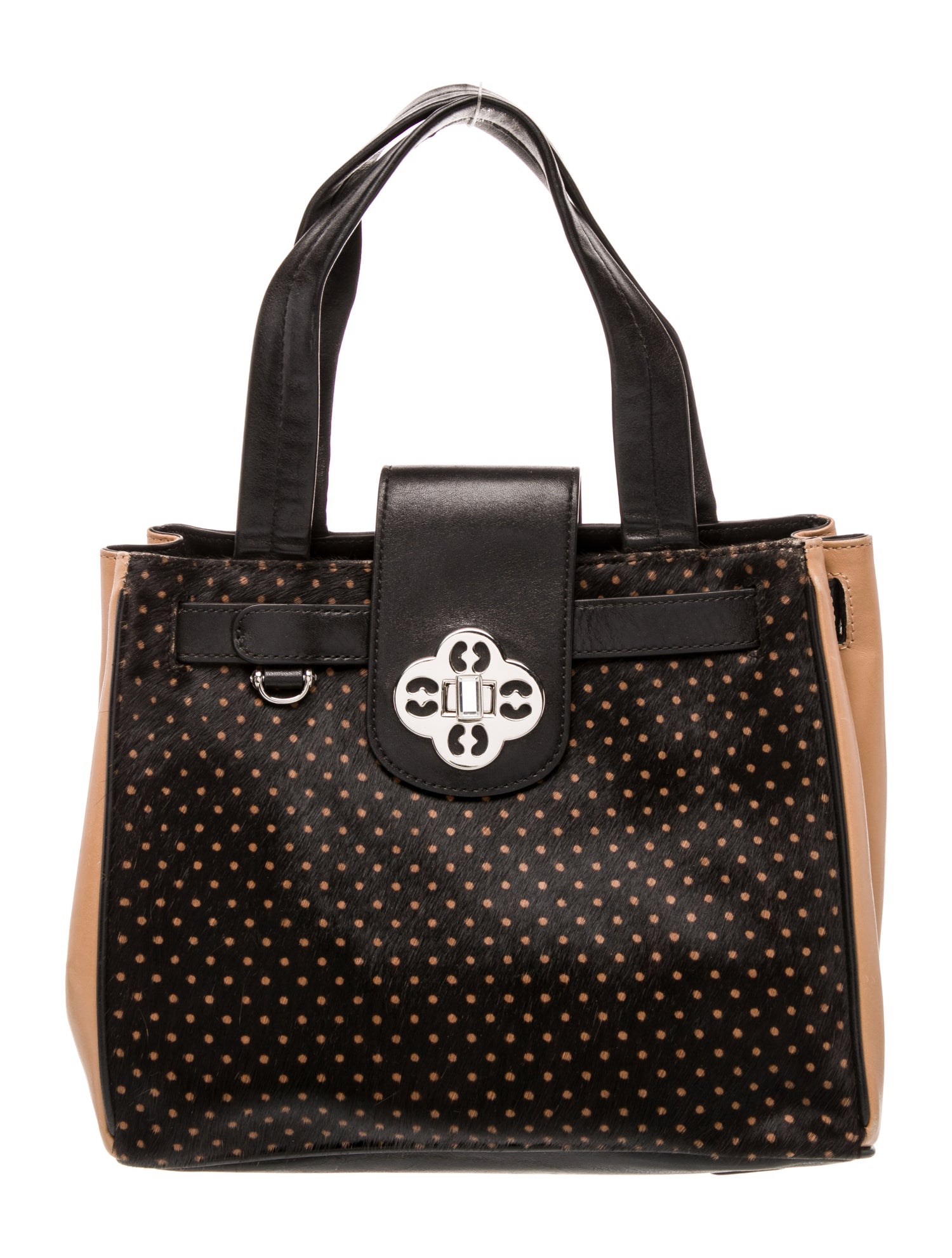 My Flat In London Leather Top Handle Bag