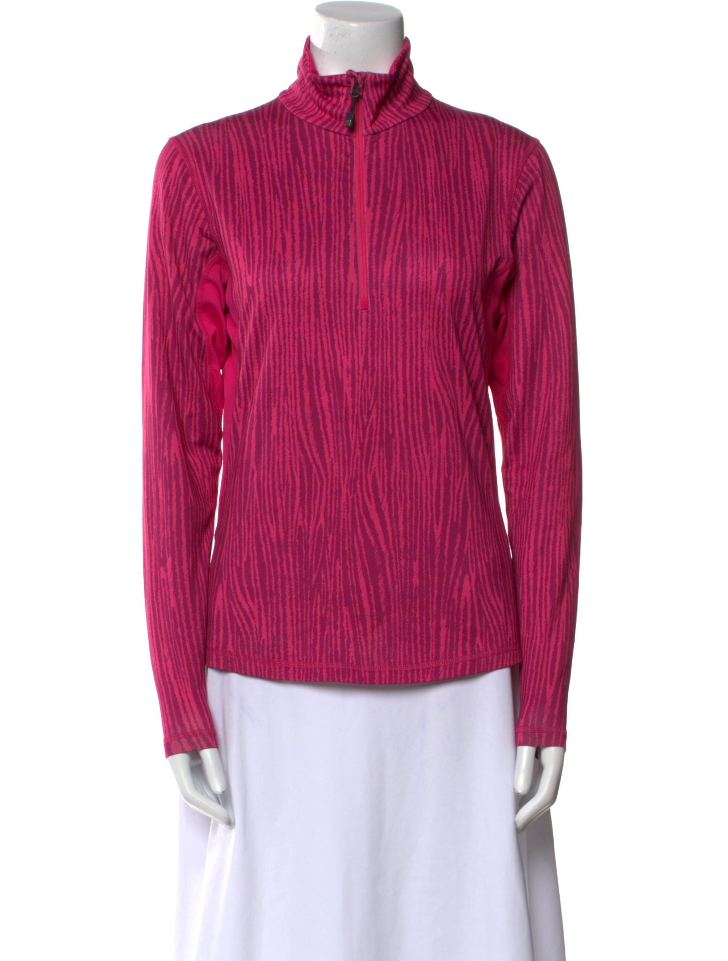 Mountain Force Mock Neck Long Sleeve Blouse