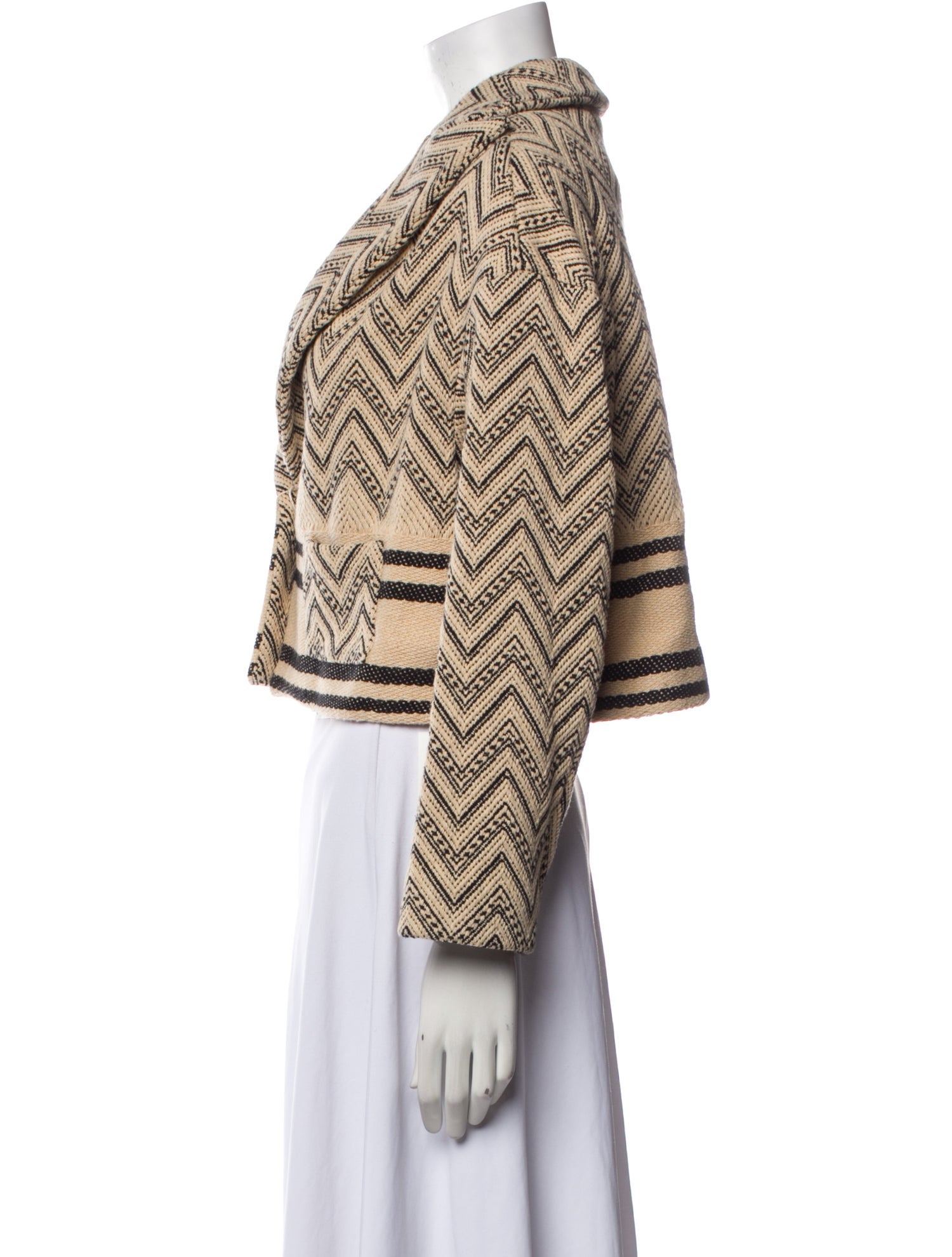 Manila Grace Patterned Blazer