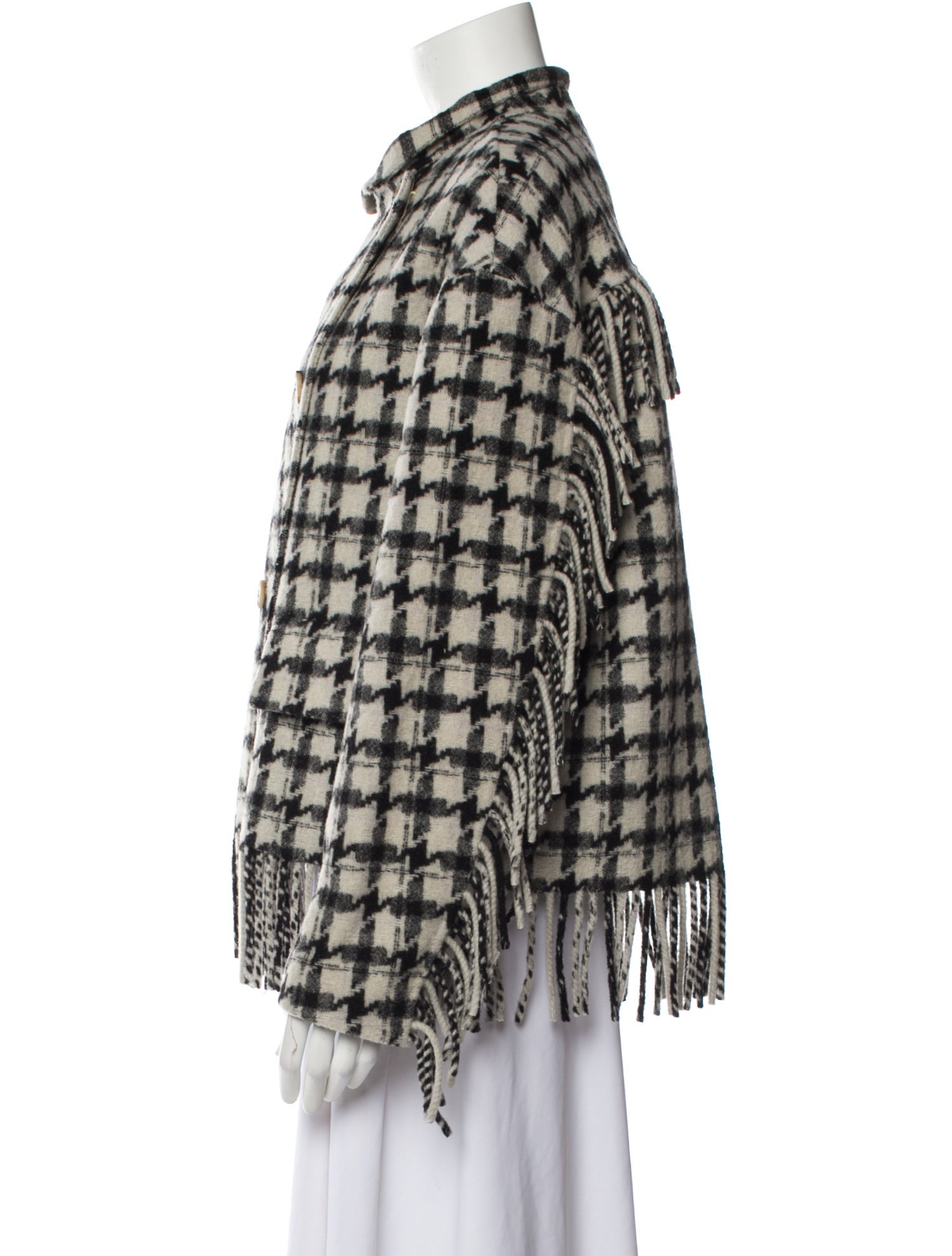 Manila Grace Wool Plaid Print Jacket w/ Tags