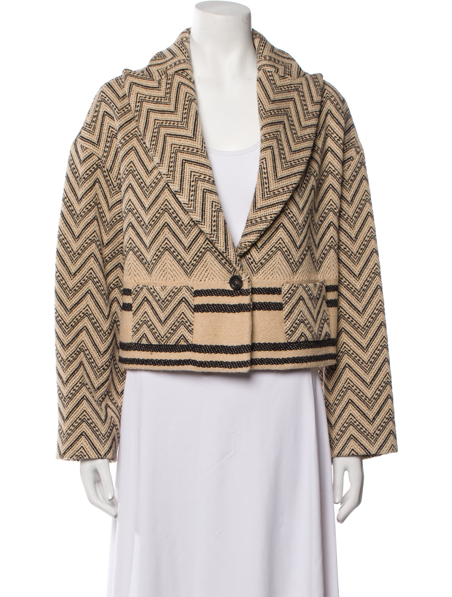 Manila Grace Striped Blazer