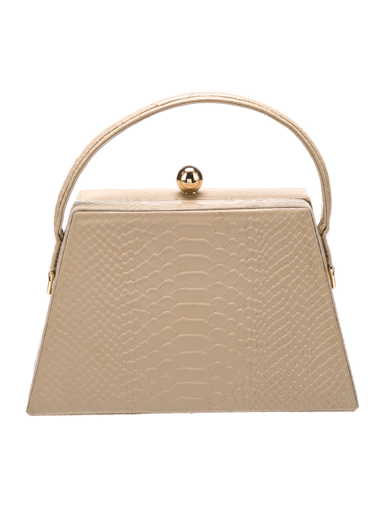 Marargent Embossed Leather Top Handle Bag
