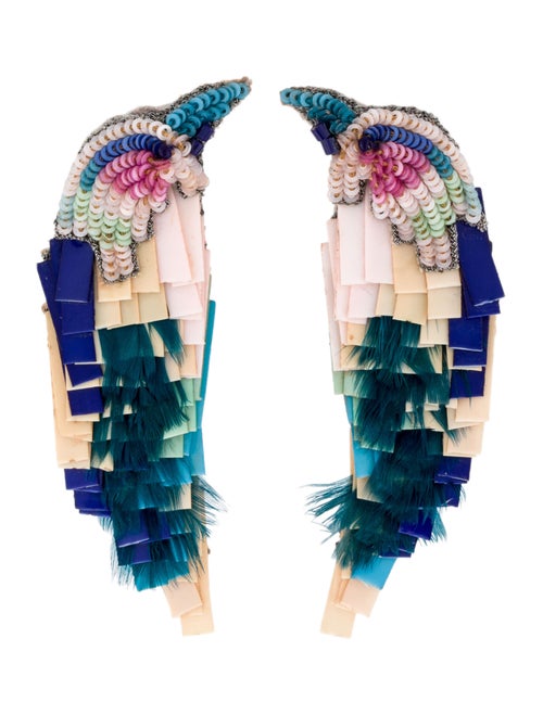 Mignonne Gavigan Bird Drop Earrings Silver
