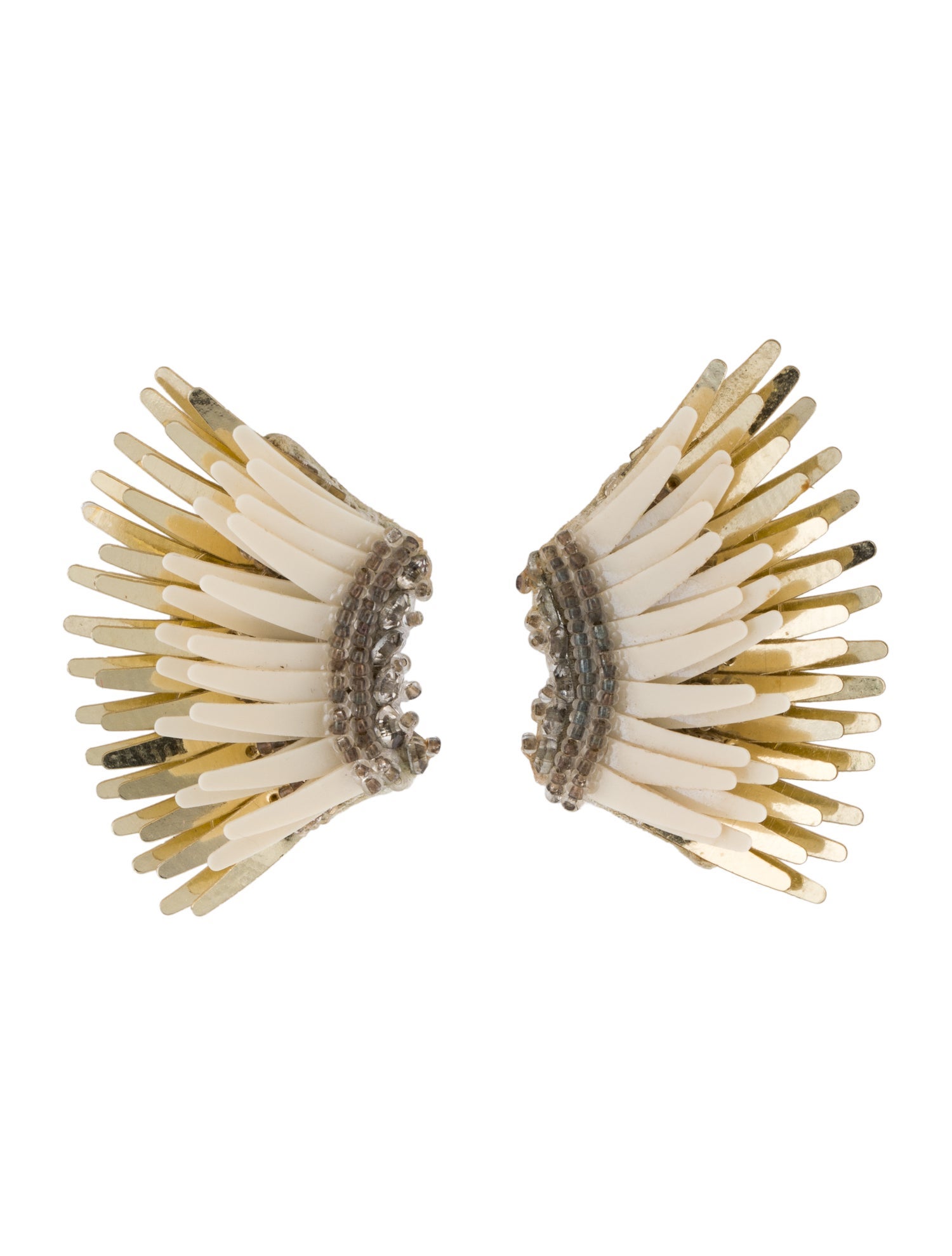 Mignonne Gavigan Leather & Bead Mini Madeline Stud Earrings