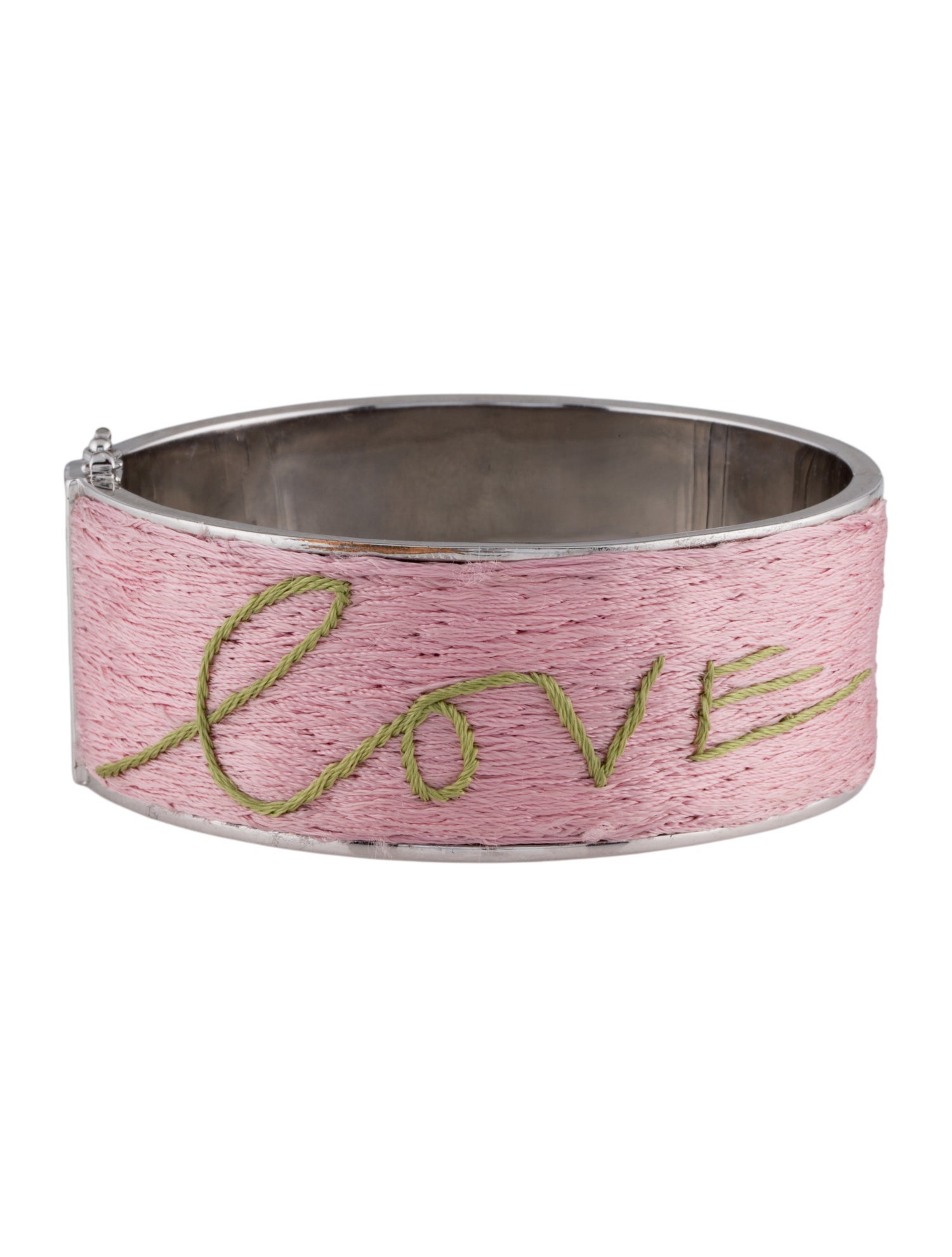 Mignonne Gavigan Love Fabric Hinged Bracelet