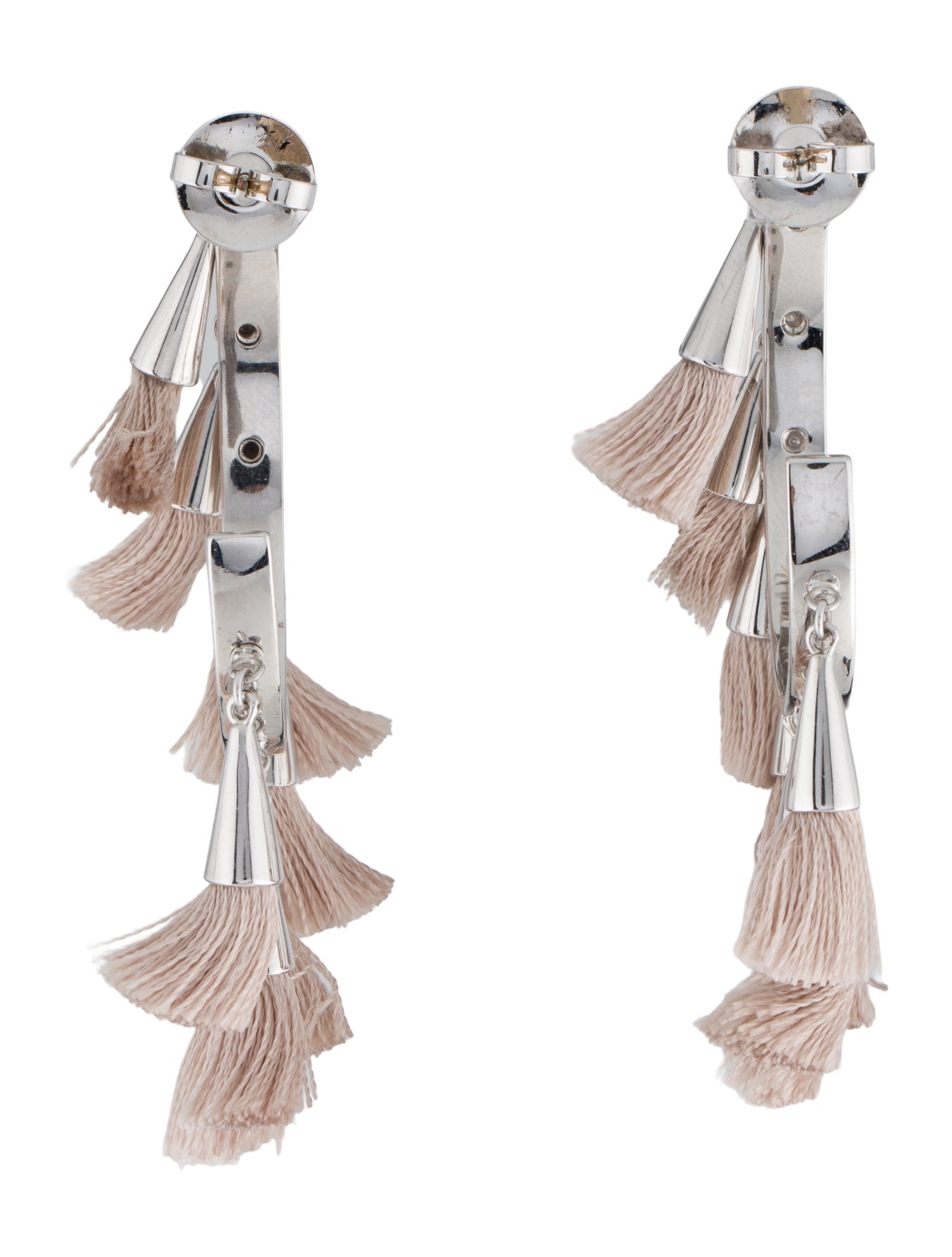 Mignonne Gavigan Thread Tassel Hoop Earrings