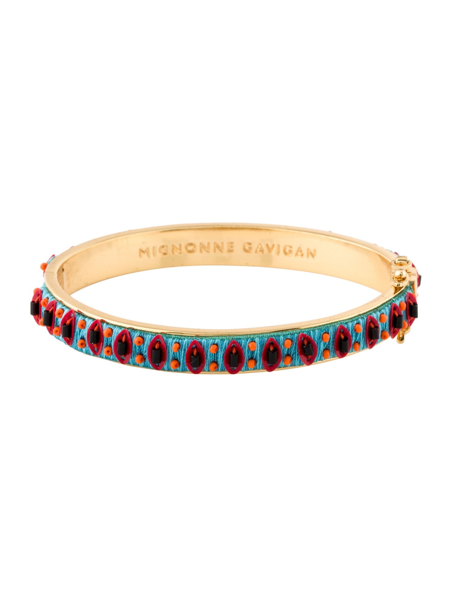Mignonne Gavigan Bead Embroidered Bangle Bracelet