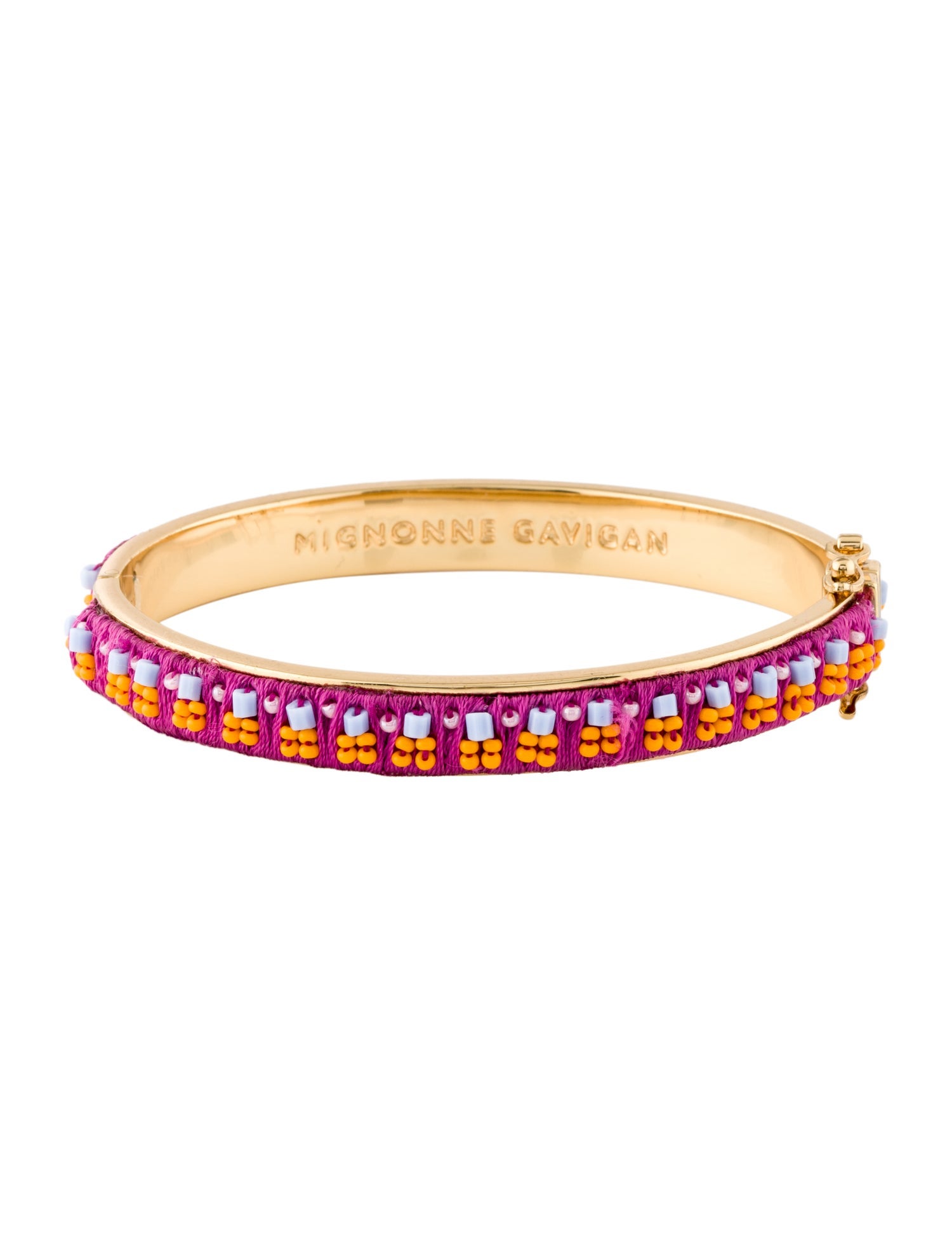 Mignonne Gavigan Beaded Embroidered Bangle Bracelet