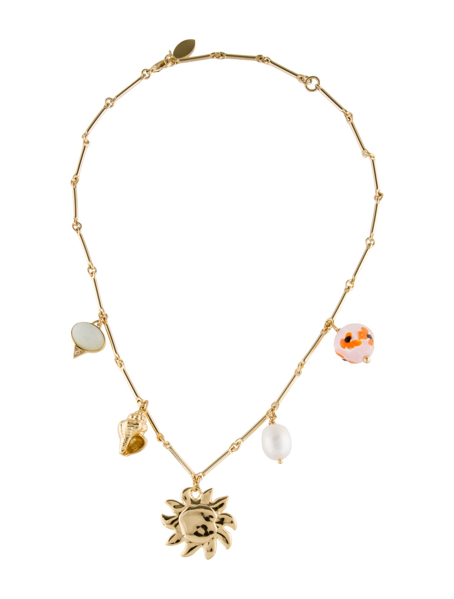 Mignonne Gavigan Pearl & Resin Merida Charm Necklace