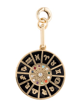 Mignonne Gavigan Enamel & Crystal Zodiac Charm Pendant