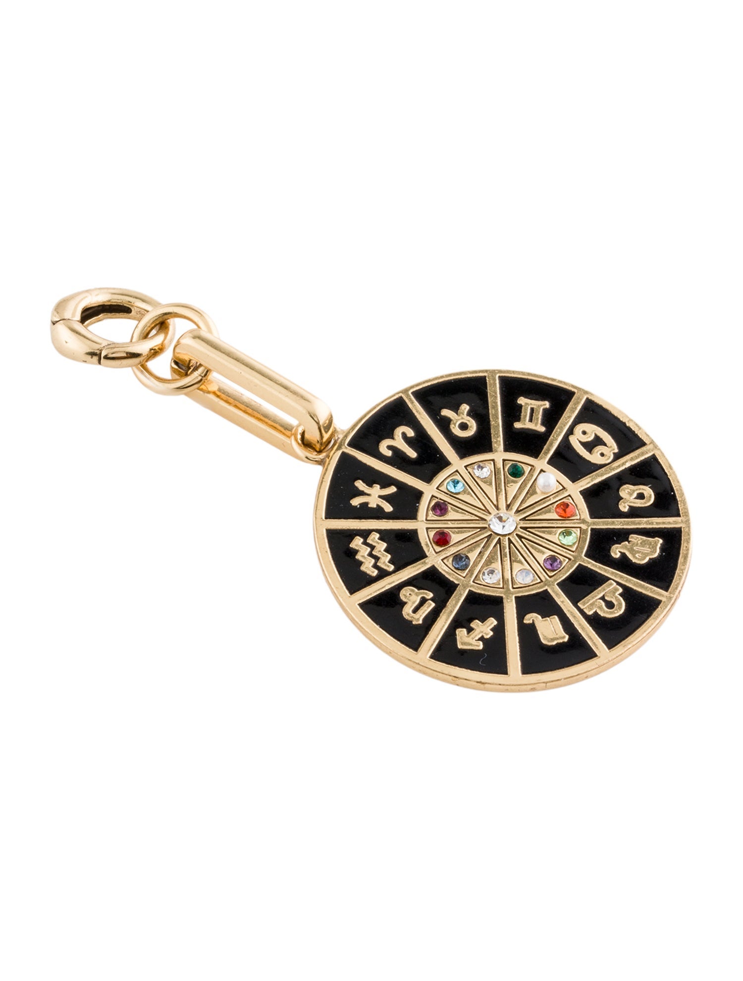 Mignonne Gavigan Enamel & Crystal Zodiac Charm Pendant
