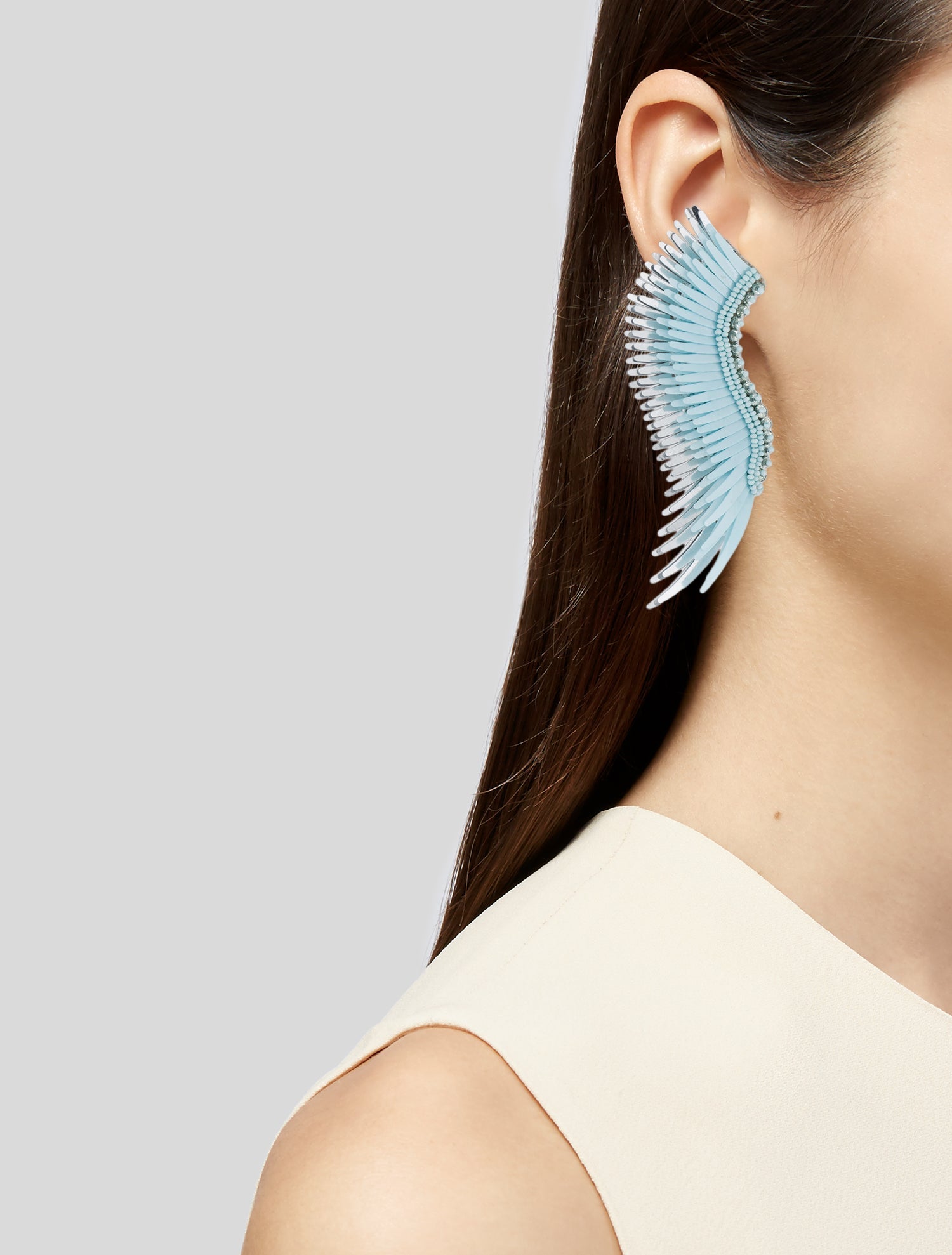 Mignonne Gavigan Crystal & Leather Madeline Drop Earrings