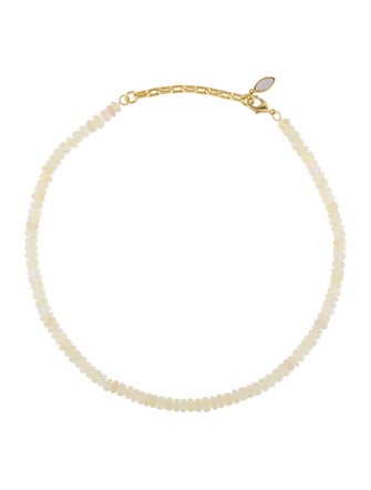 Mignonne Gavigan Mother of Pearl, Cubic Zirconia & Crystal Beaded Necklace