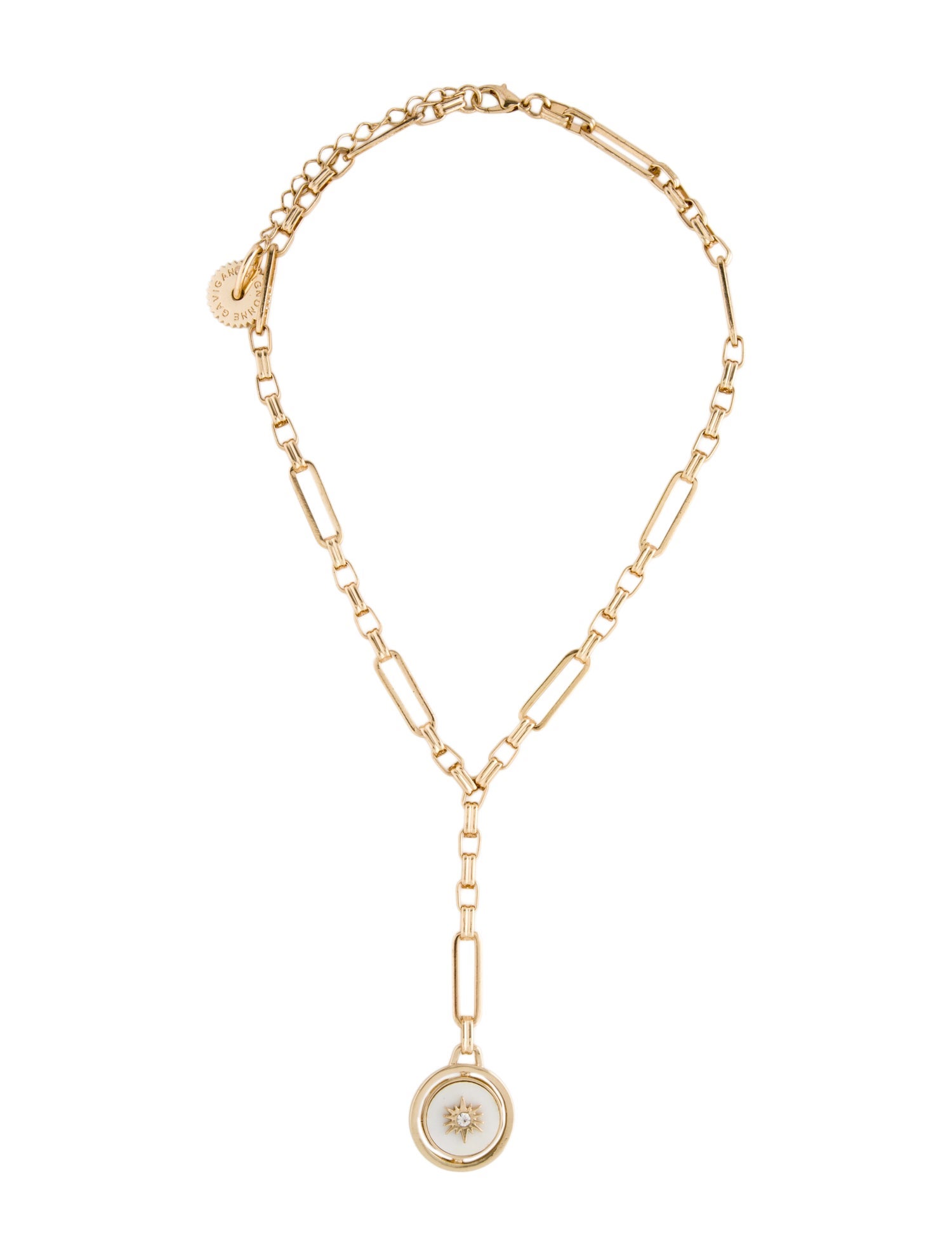 Mignonne Gavigan Mother Of Pearl & Crystal Pendant Necklace