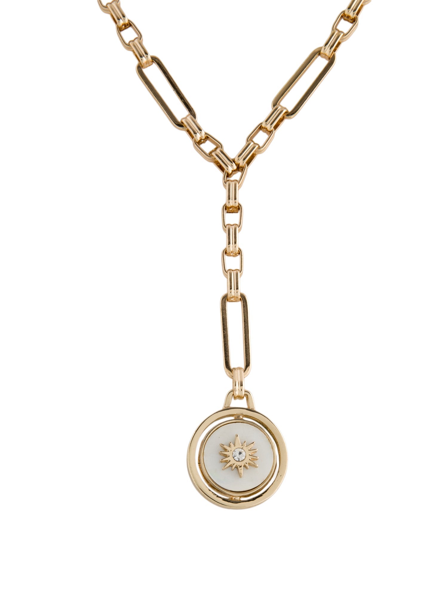 Mignonne Gavigan Mother Of Pearl & Crystal Pendant Necklace