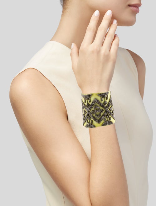 Mignonne Gavigan Bead & Fabric Wrap Bracelet