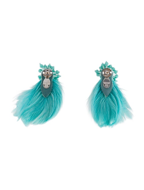 Mignonne Gavigan Bead & Feather Drop Earrings