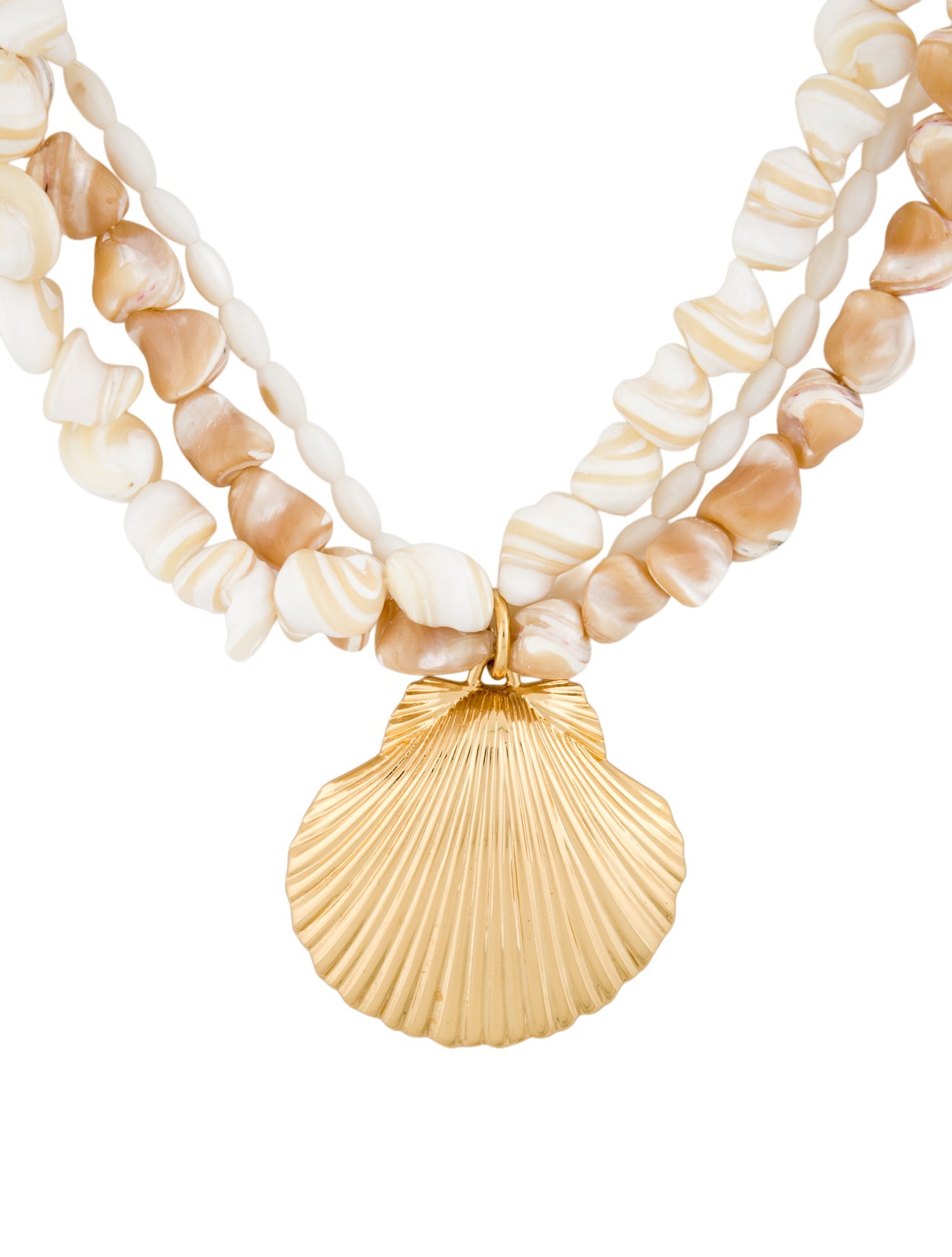 Mignonne Gavigan Mother Of Pearl & Shell Pendant Necklace