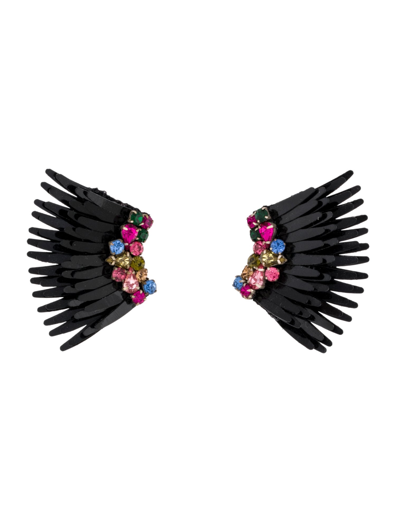 Mignonne Gavigan Crystal & Sequin Mega Mini Stud Earrings w/ Tags