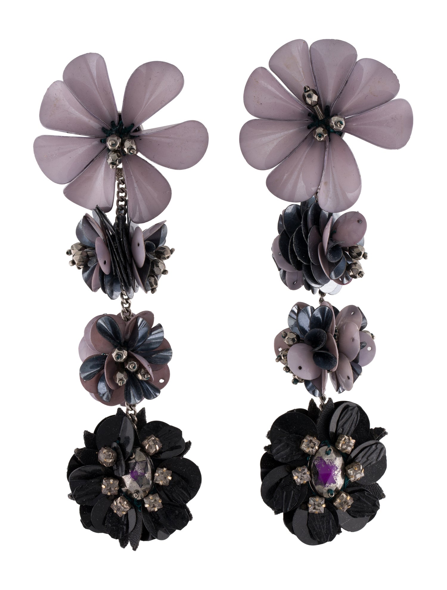 Mignonne Gavigan Crystal & Plastic Drop Earrings