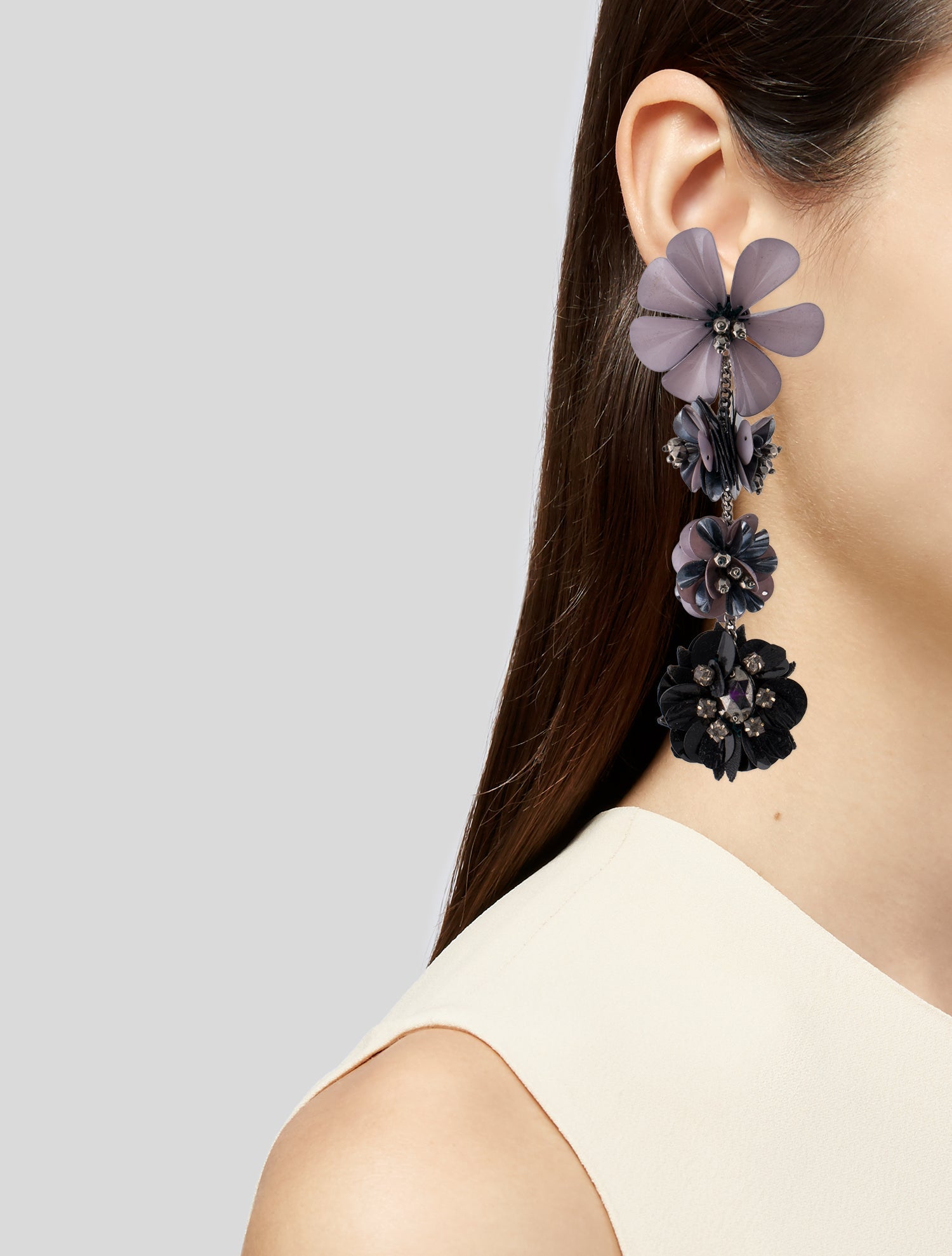 Mignonne Gavigan Crystal & Plastic Drop Earrings