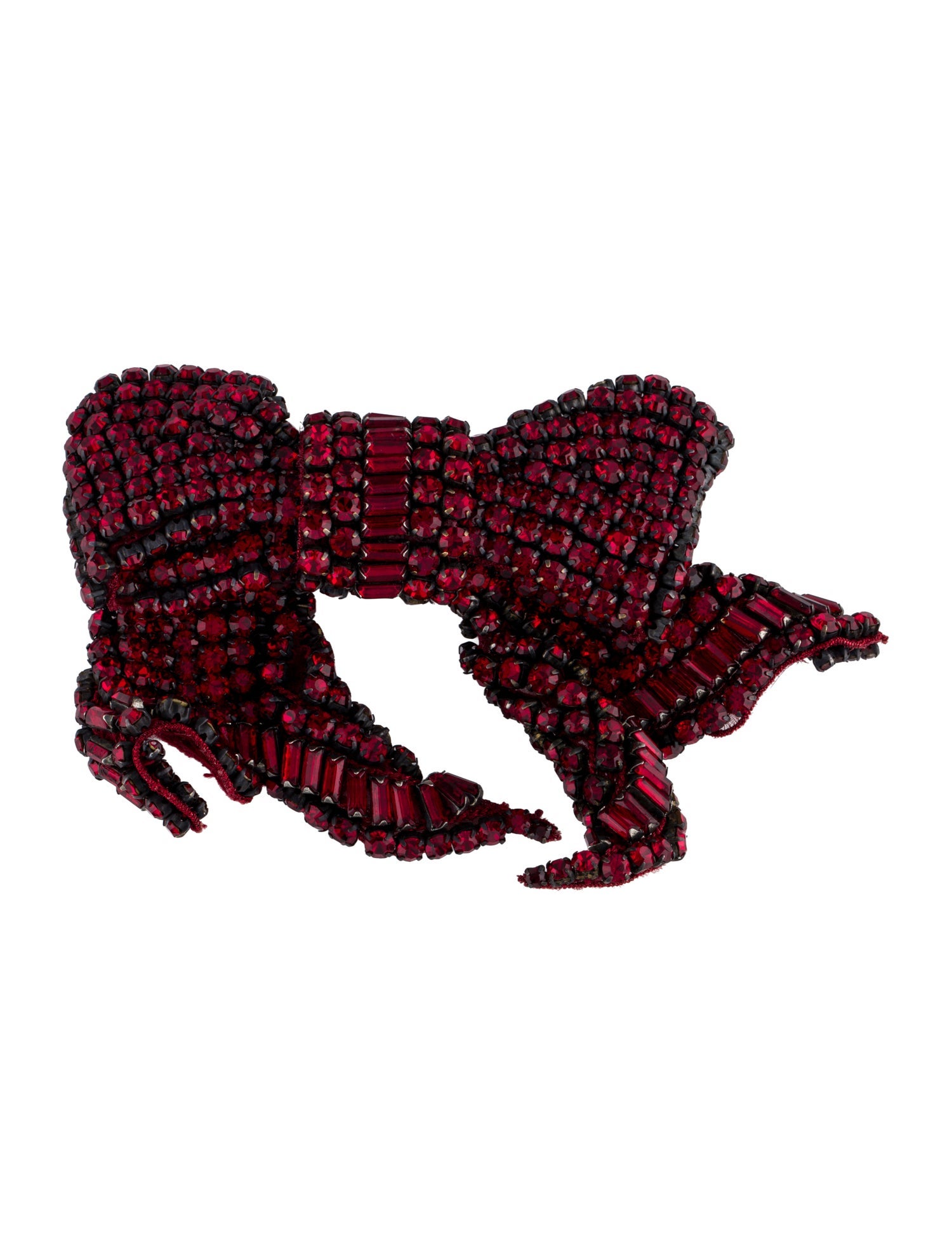 Mignonne Gavigan Crystal Bow Shaped Brooch