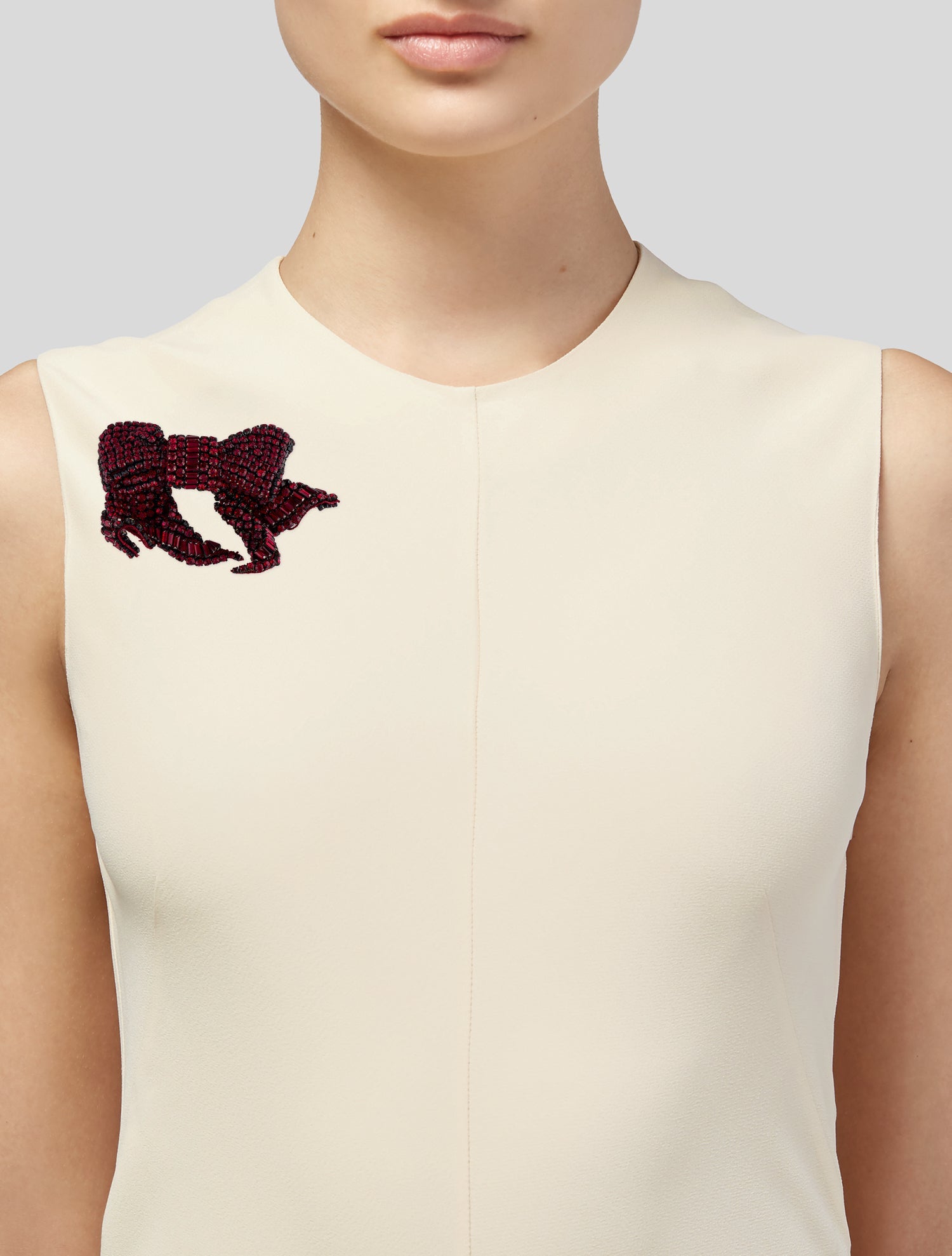 Mignonne Gavigan Crystal Bow Shaped Brooch