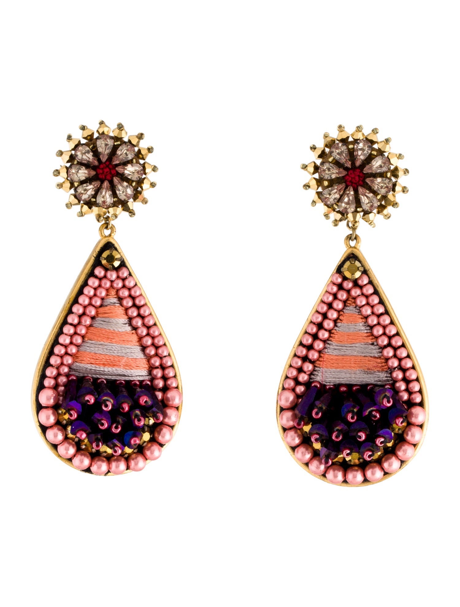 Mignonne Gavigan Crystal & Bead Drop Earrings
