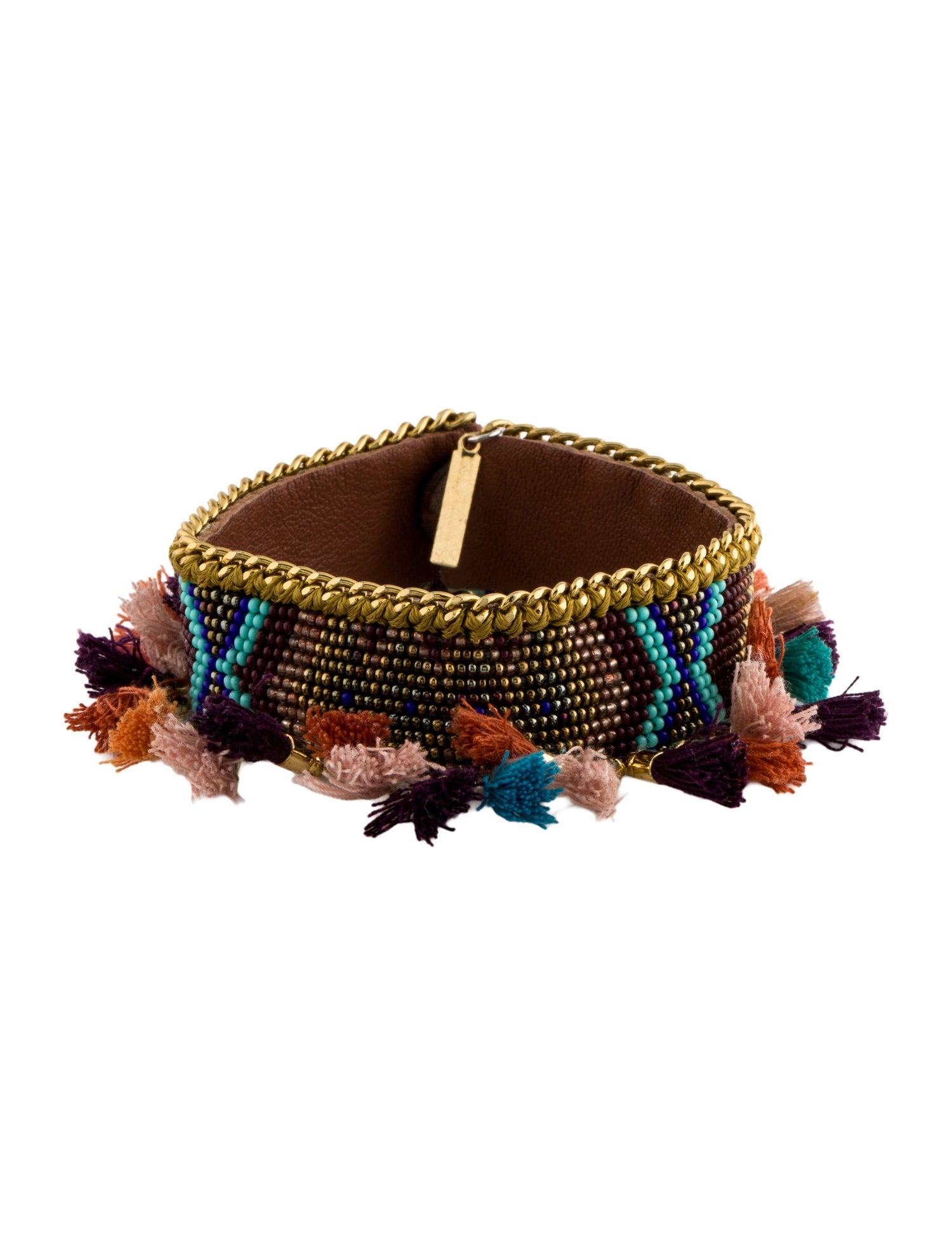 Mignonne Gavigan Bead, Chain & Tassel Wrap Bracelet
