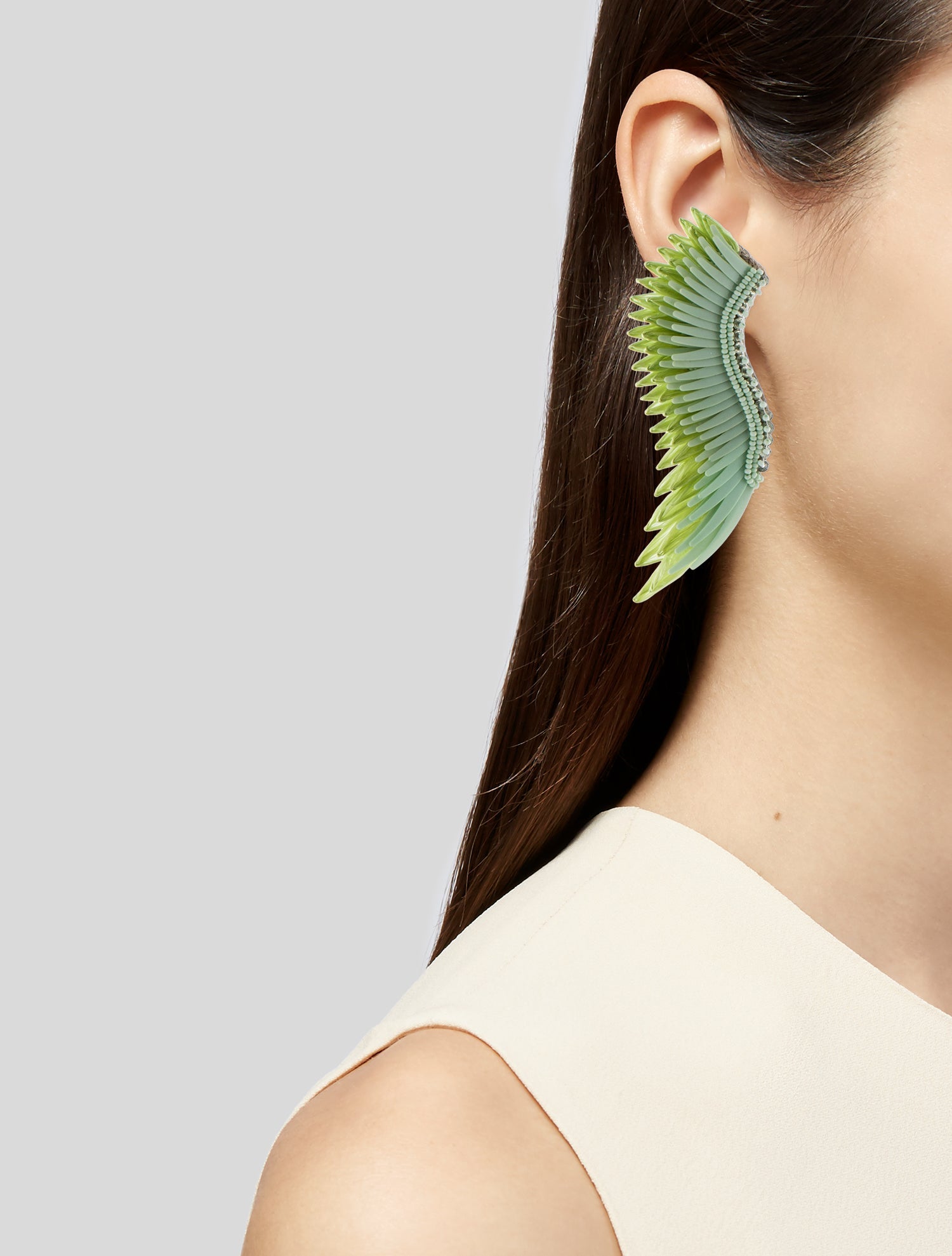 Mignonne Gavigan Raffia, Bead & Sequin Madeline Drop Earrings