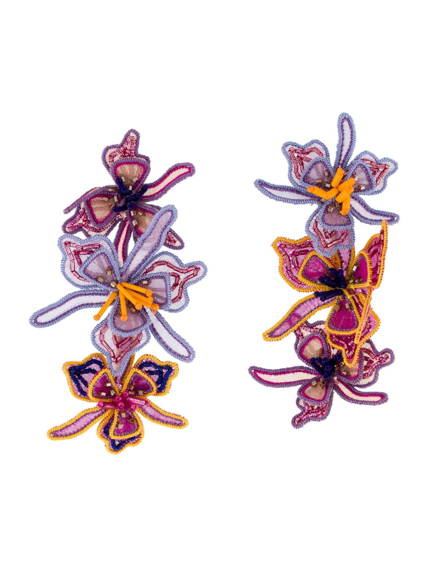 Mignonne Gavigan Bead & Fabric Drop Earrings