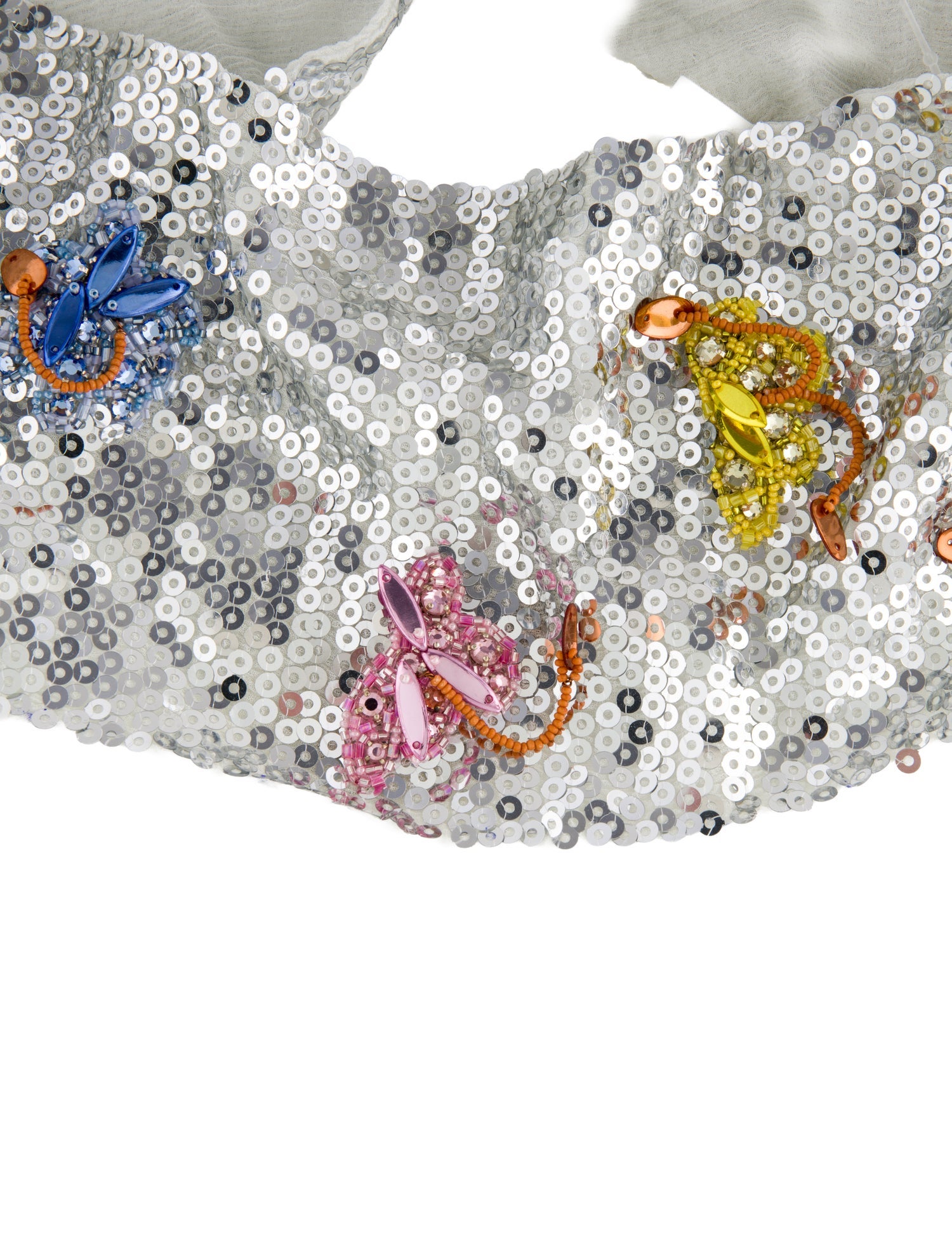 Mignonne Gavigan Fabric & Sequins Collar Necklace