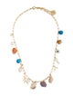 Mignonne Gavigan Multi-Pearl, Stone, Shell & Enameled Bead Andros Charm Necklace