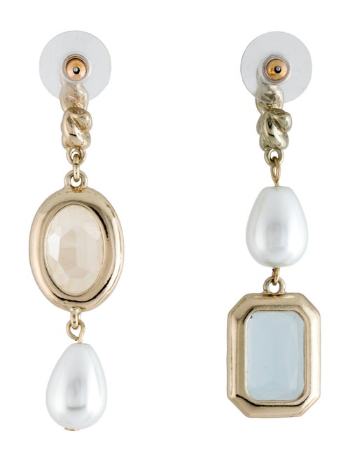 Mignonne Gavigan Faux Pearl & Crystal Drop Earrings