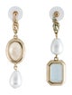 Mignonne Gavigan Faux Pearl & Crystal Drop Earrings