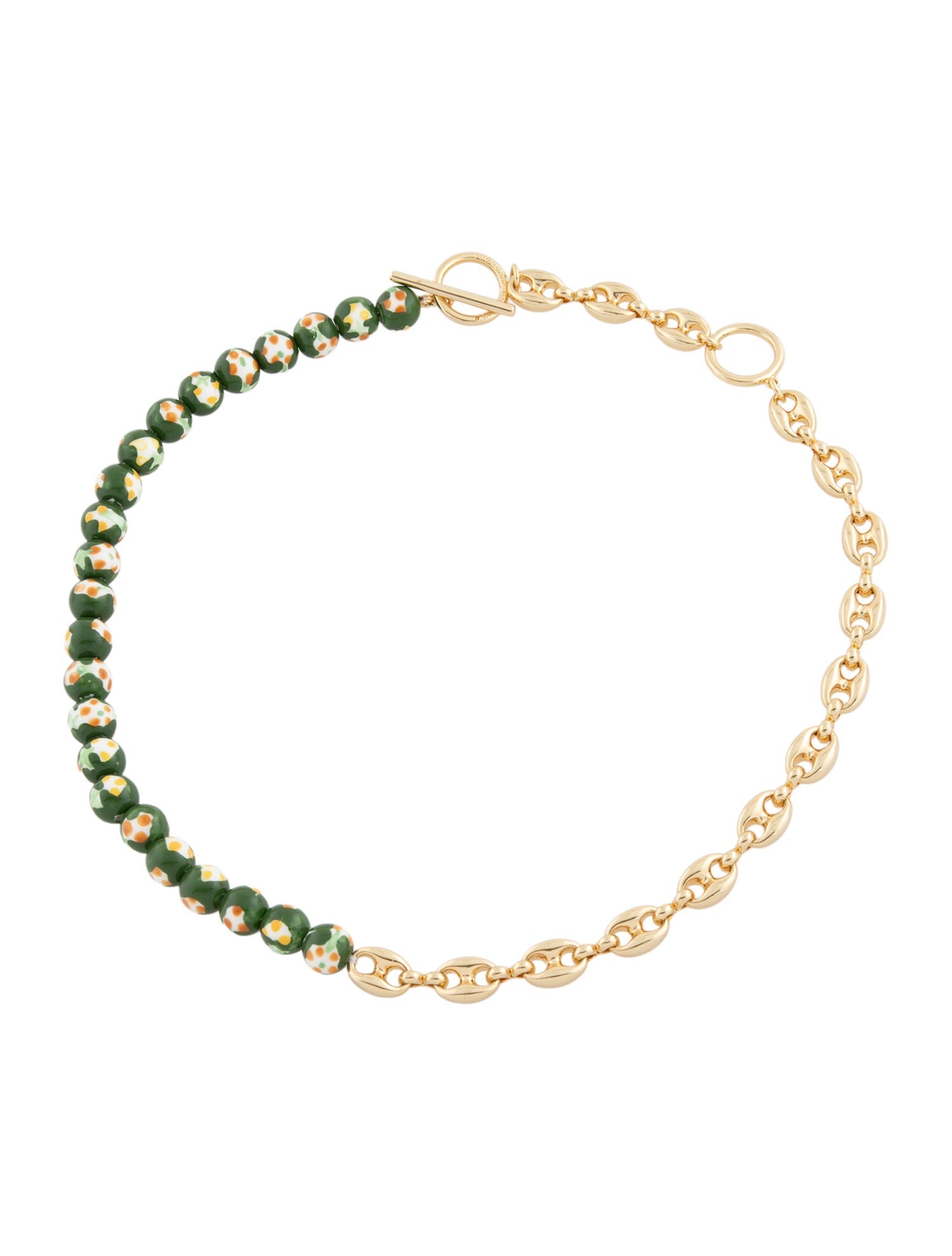 Mignonne Gavigan Beaded "Jordyn" Chain Collar Necklace