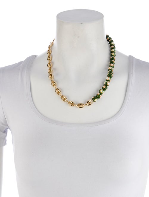 Mignonne Gavigan Beaded "Jordyn" Chain Collar Necklace
