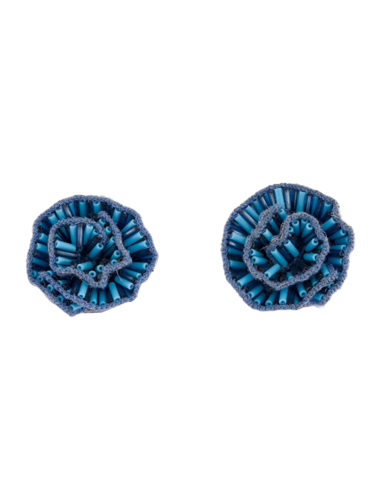 Mignonne Gavigan Bead Fabric Stud Earring