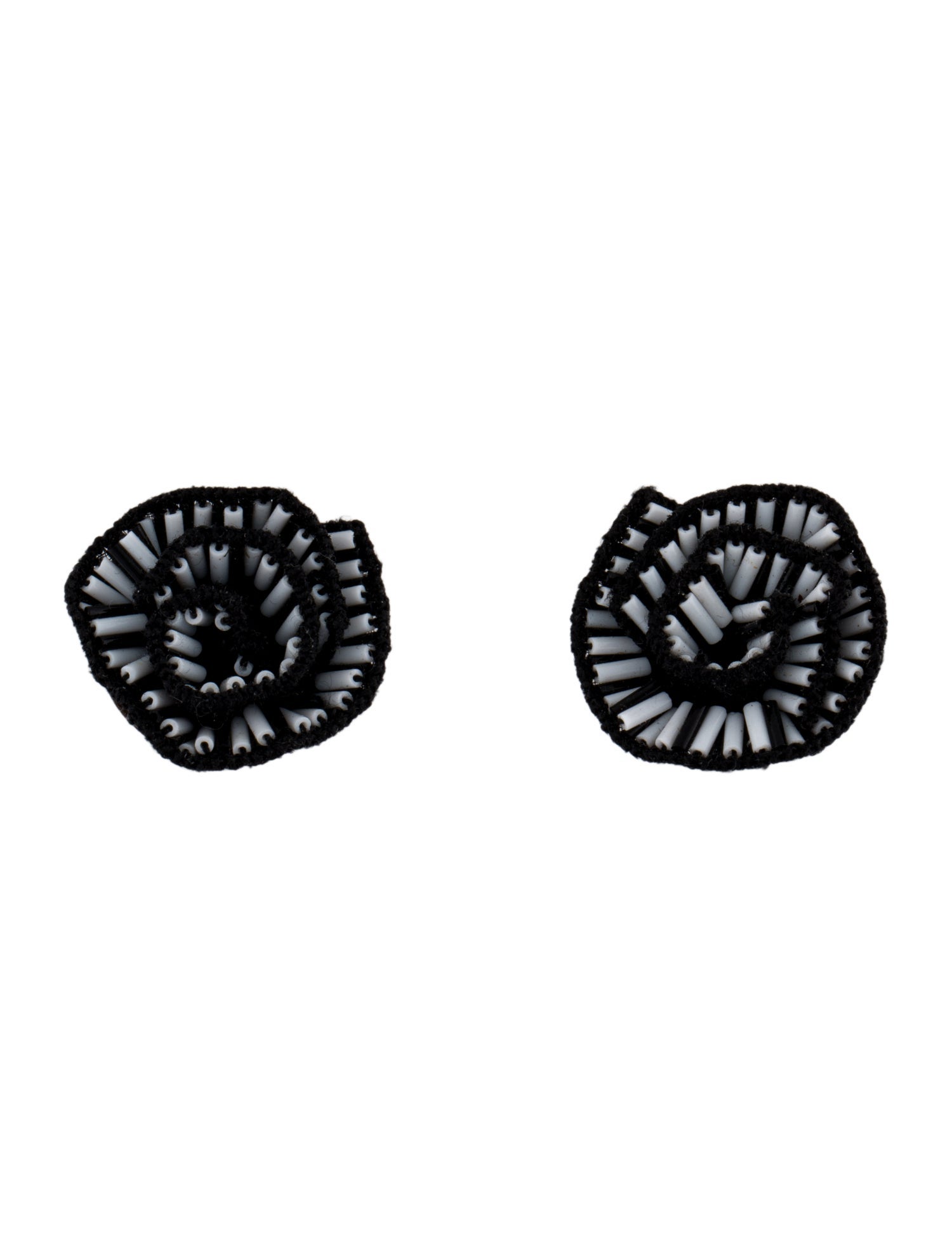 Mignonne Gavigan Leather Fabric & Bead Swirl Stud Bracelet